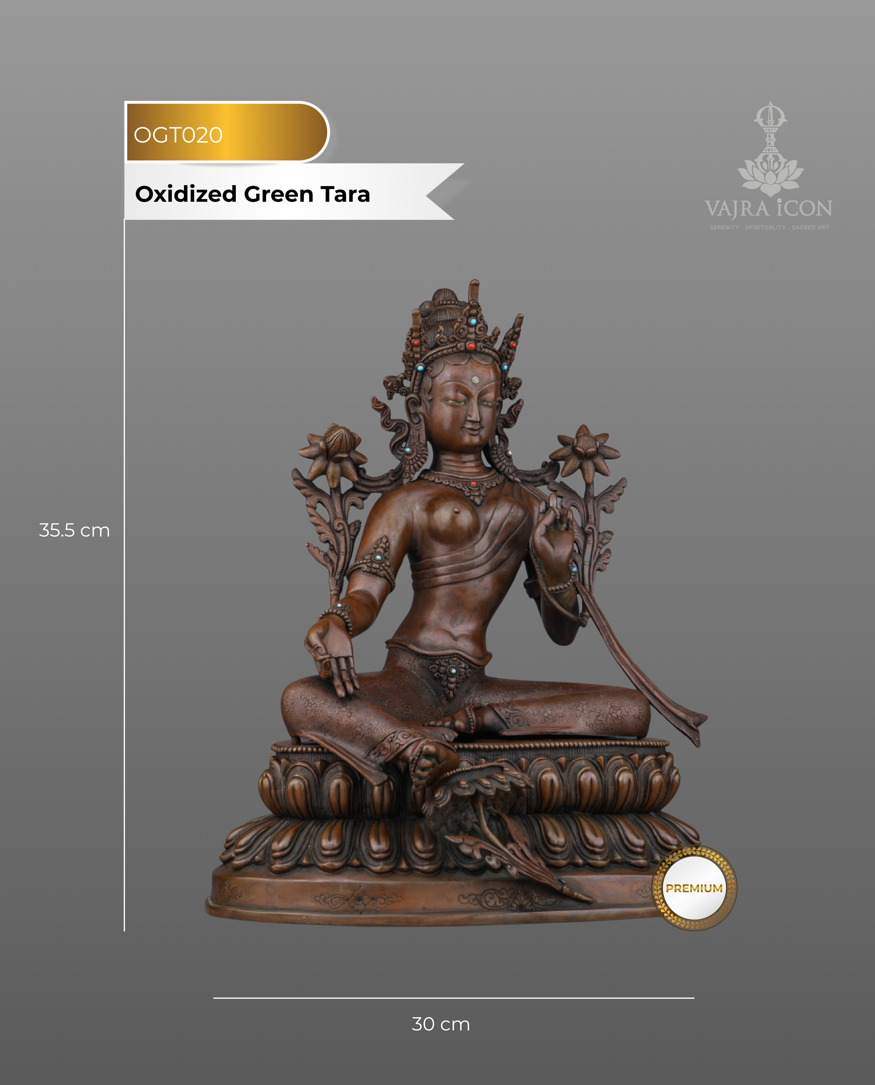 Green Tara Statue | Swift Liberator of Compassion in Sacred Bronze