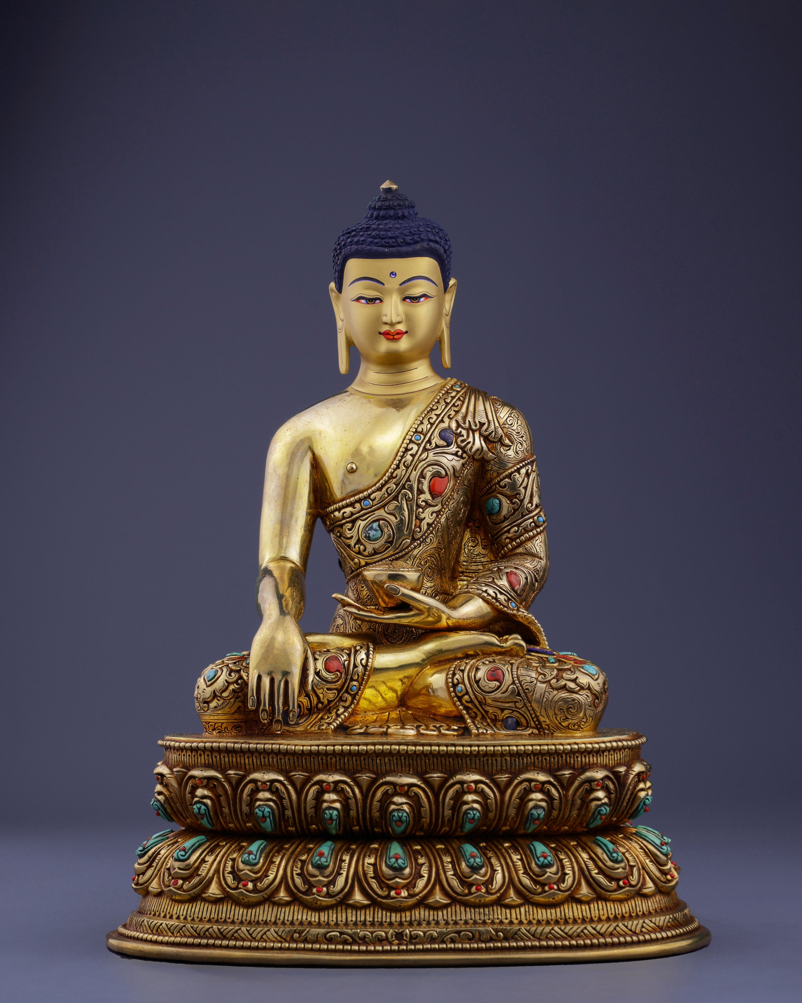 Sacred Awakening | Handcrafted Sakyamuni Buddha in Earth-Touching Mudra