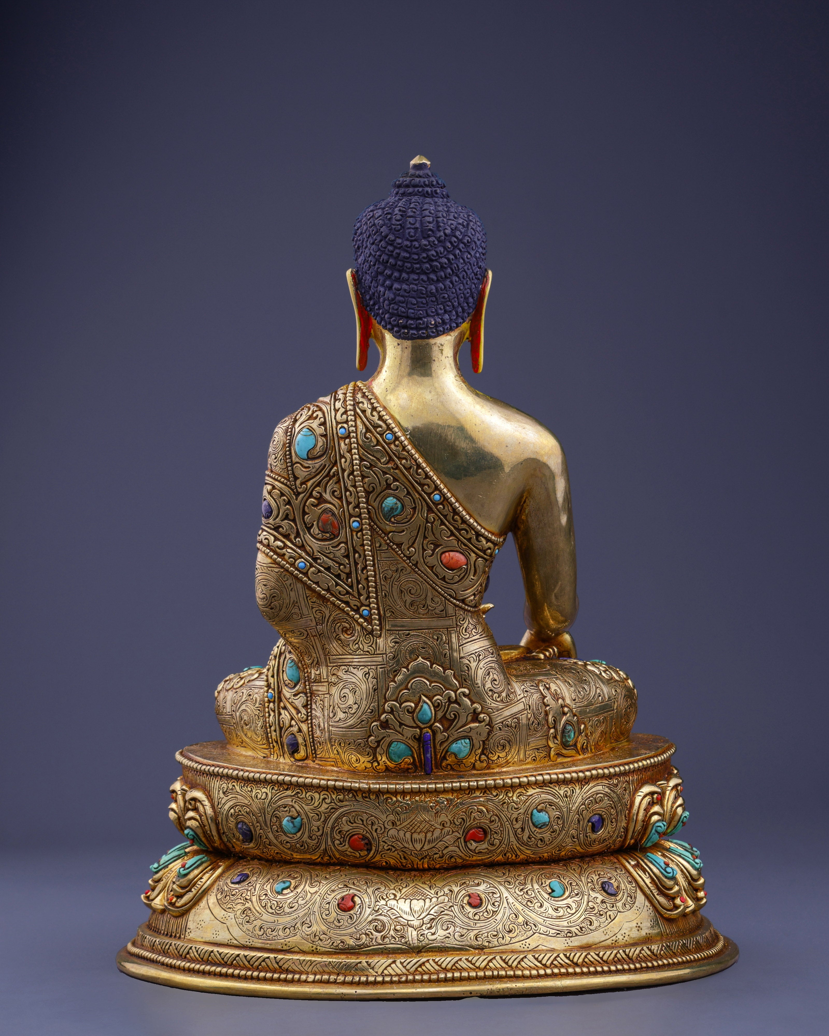 Sacred Awakening | Handcrafted Sakyamuni Buddha in Earth-Touching Mudra