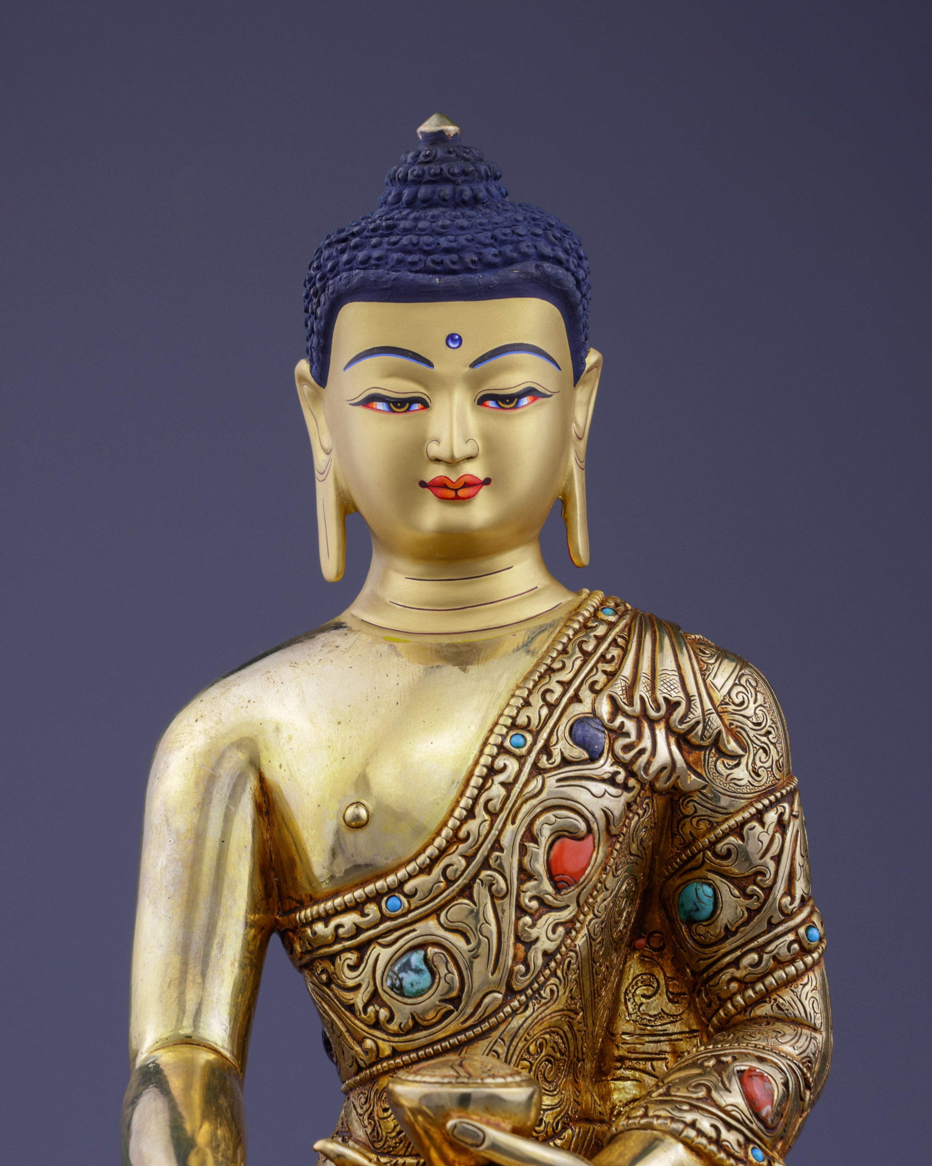 Sacred Awakening | Handcrafted Sakyamuni Buddha in Earth-Touching Mudra