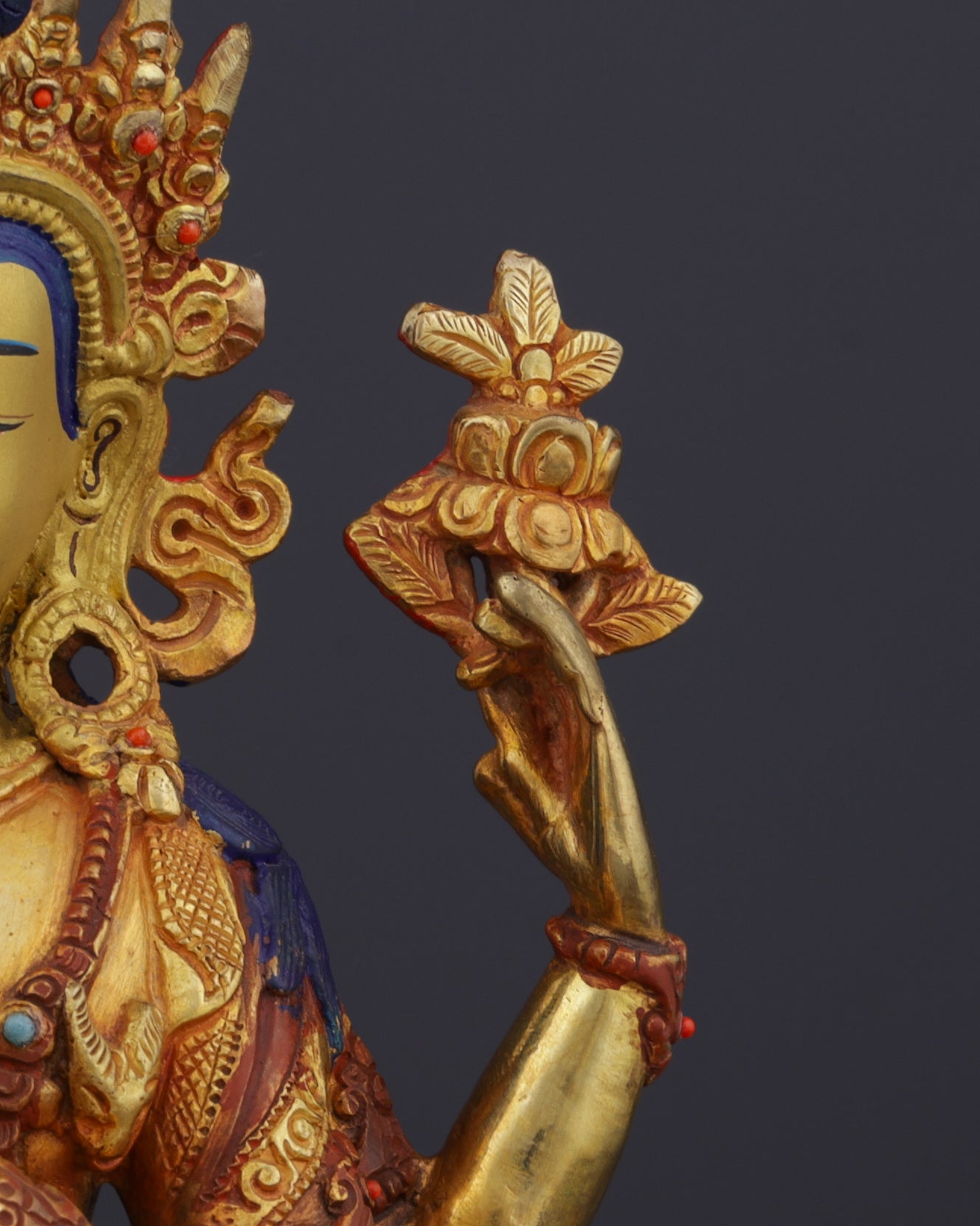 Divine Compassion | Handcrafted Nepalese Chengresi Statue