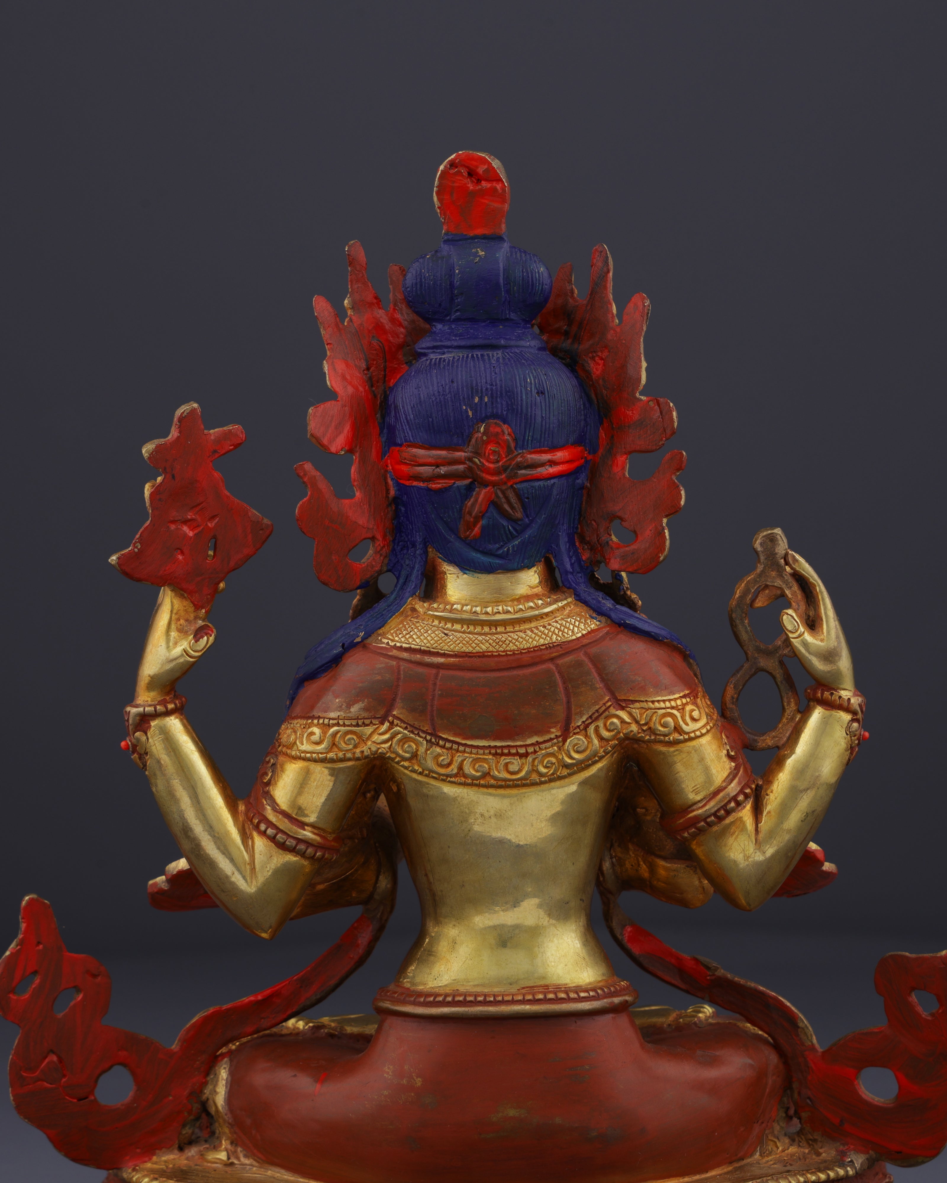 Divine Compassion | Handcrafted Nepalese Chengresi Statue