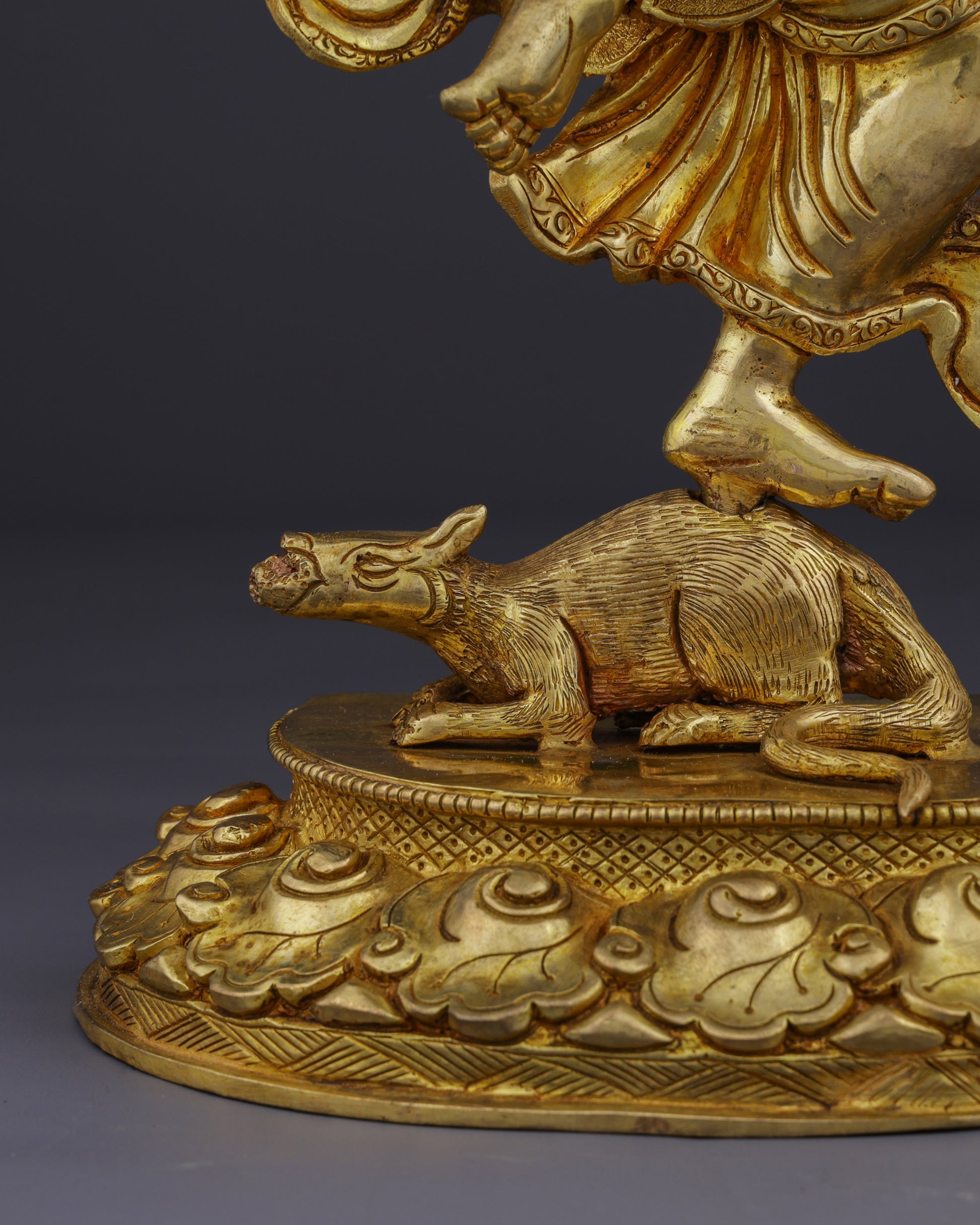 The Divine Remover of Obstacles | Magnificent Nepalese Dancing Ganesh Statue - Authentic Handcrafted Statue