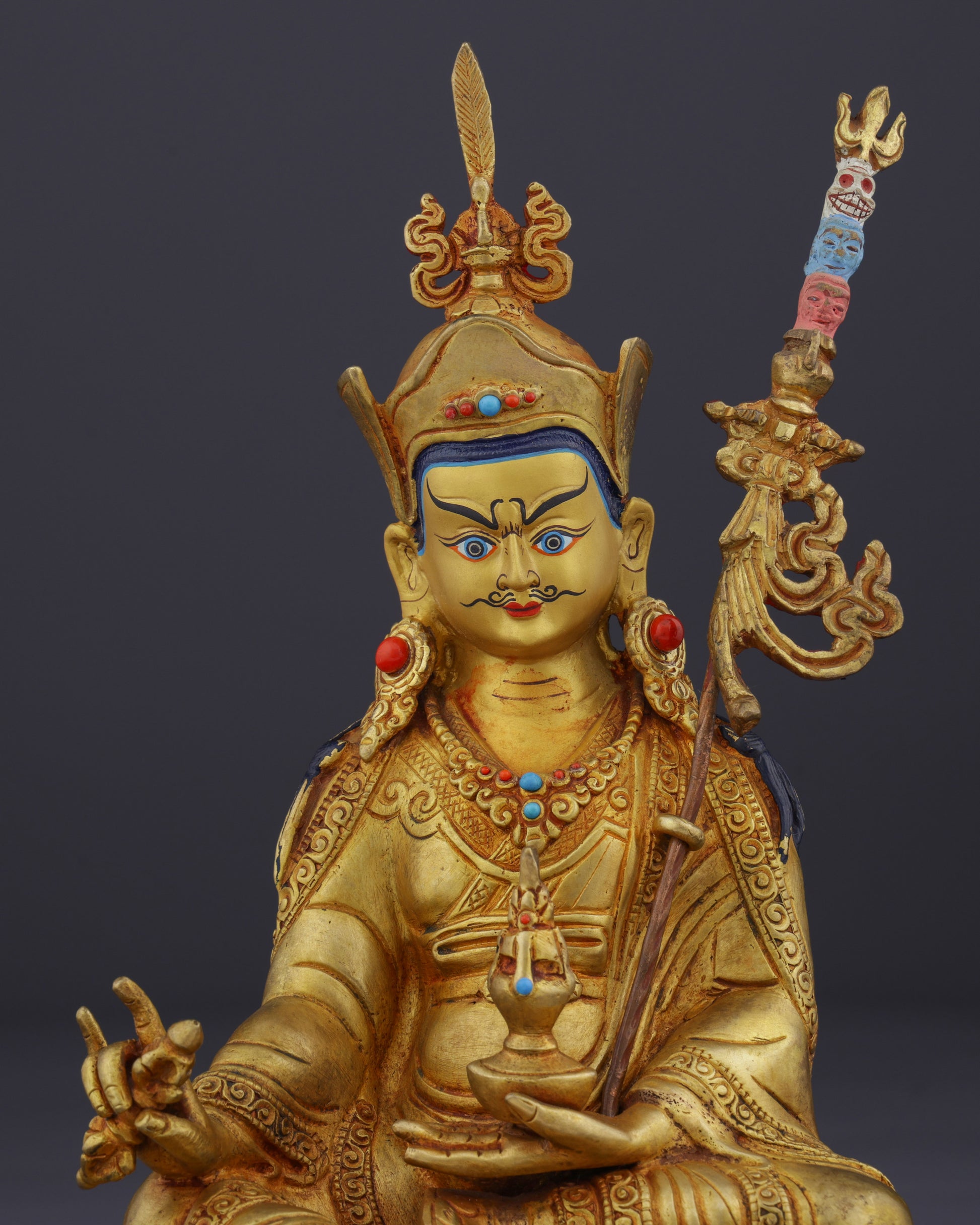 The Precious Master | Handcrafted Guru Rinpoche from Nepal's Sacred Artisans - Authentic Handcrafted Statue