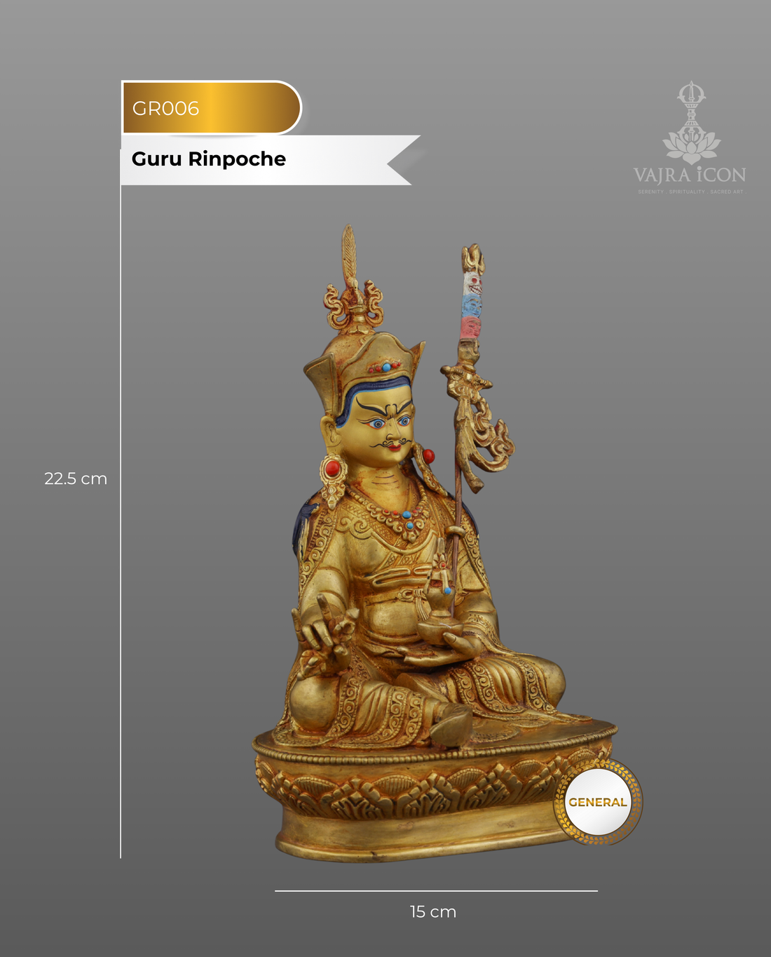 The Precious Master | Handcrafted Guru Rinpoche from Nepal's Sacred Artisans - Handcrafted Buddhist Statue - Authentic Sacred Art