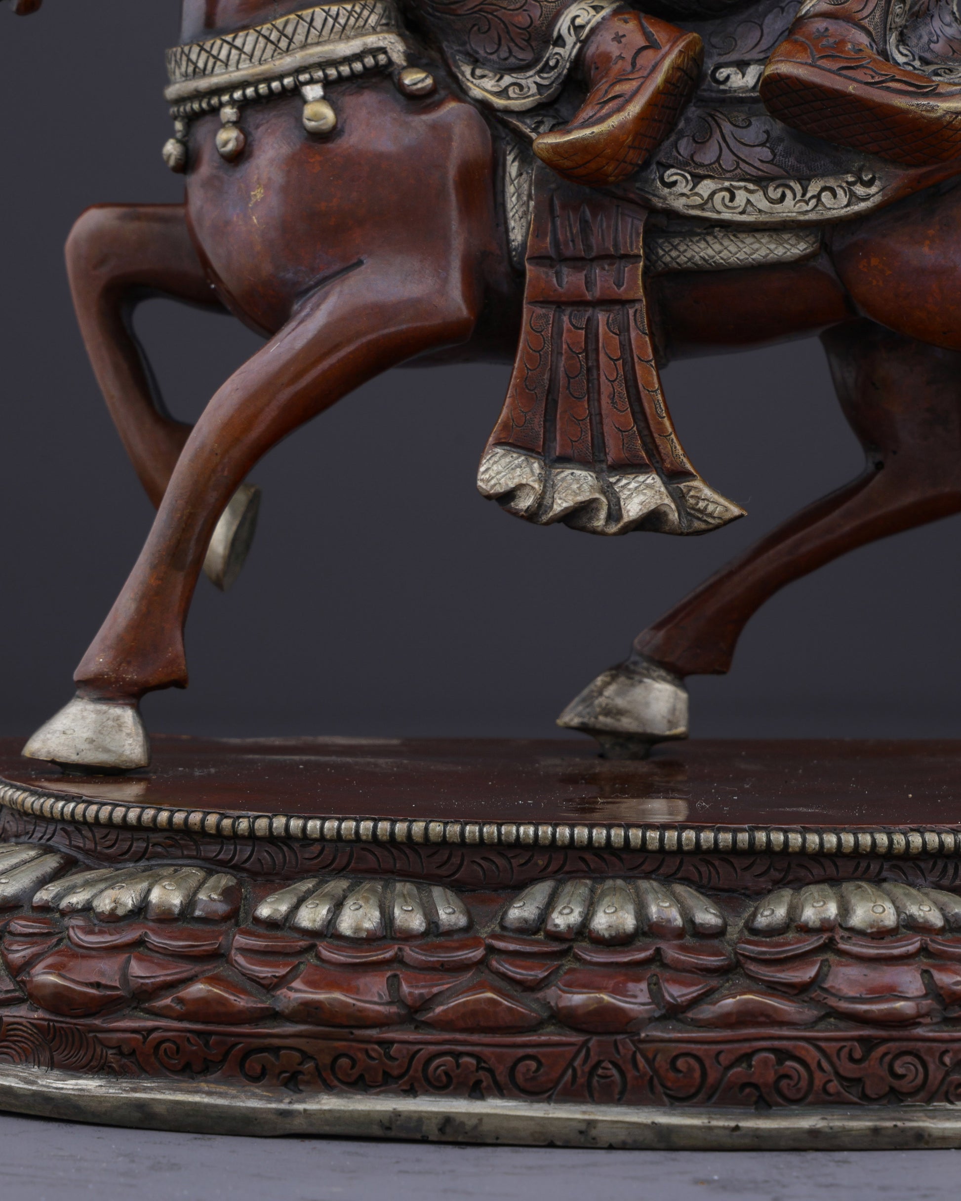 Legendary Protector of Tibet | Handcrafted Nepalese Oxidized King Gesar Statue - Authentic Handcrafted Statue