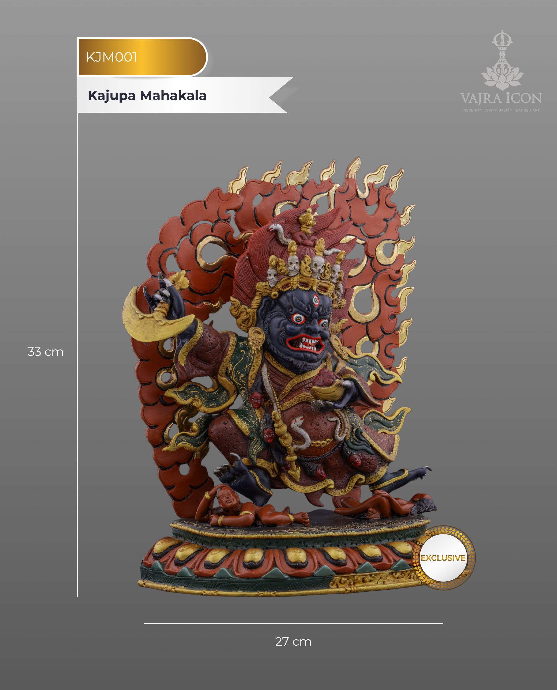 The Guardian of Sacred Transformation | Kajupa Mahakala - Authentic Handcrafted Statue