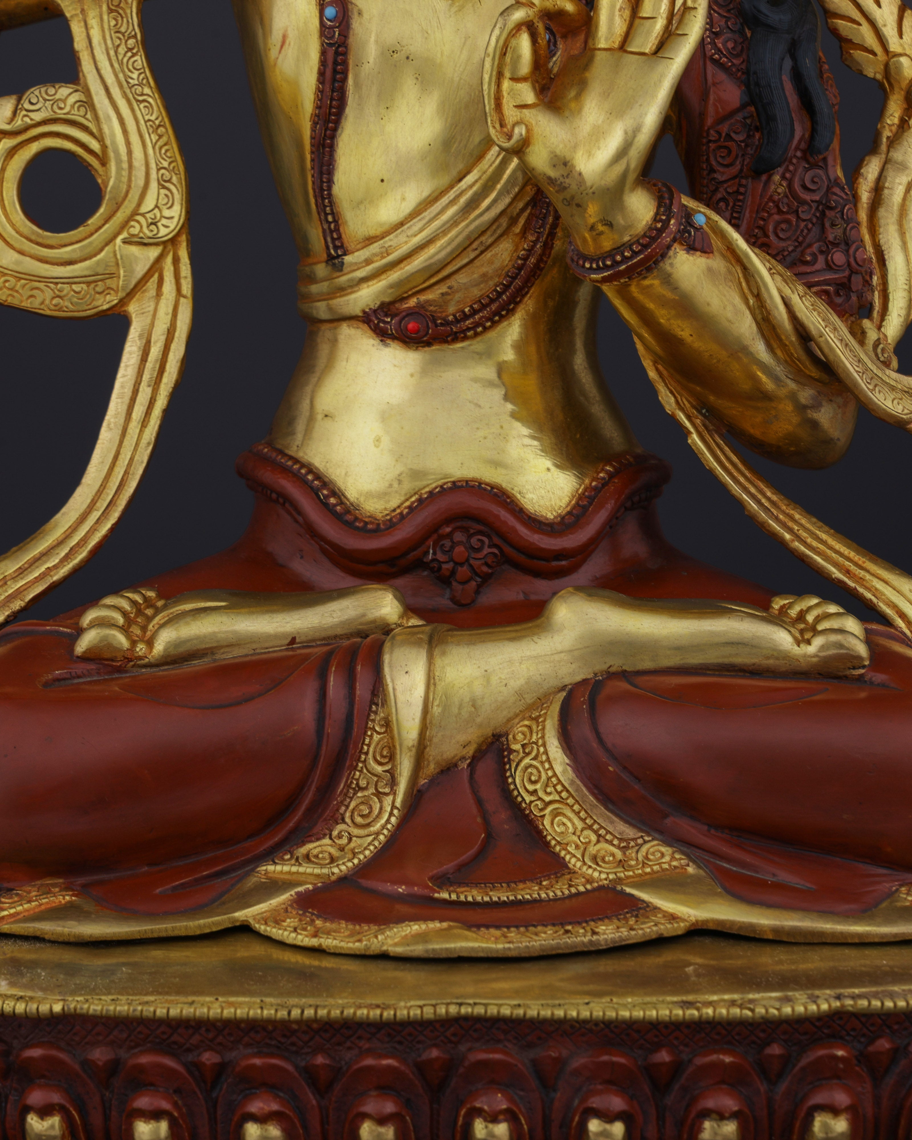 The Divine Wisdom of Manjushri | A Masterpiece of Nepalese Craftsmanship