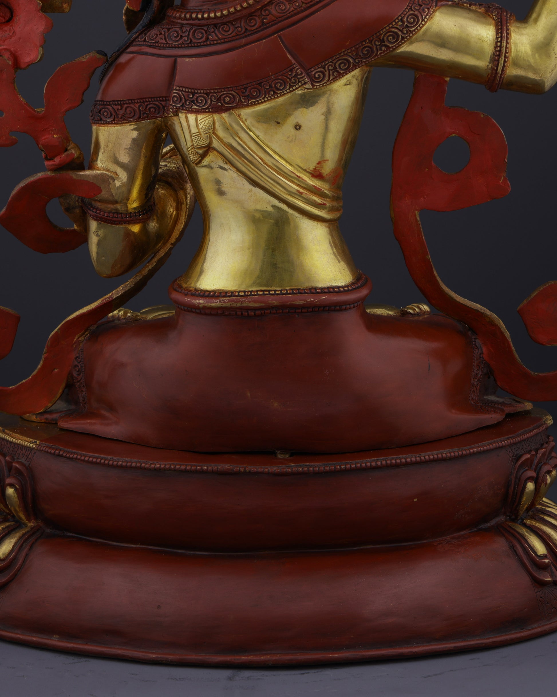 The Divine Wisdom of Manjushri | A Masterpiece of Nepalese Craftsmanship - Authentic Handcrafted Statue