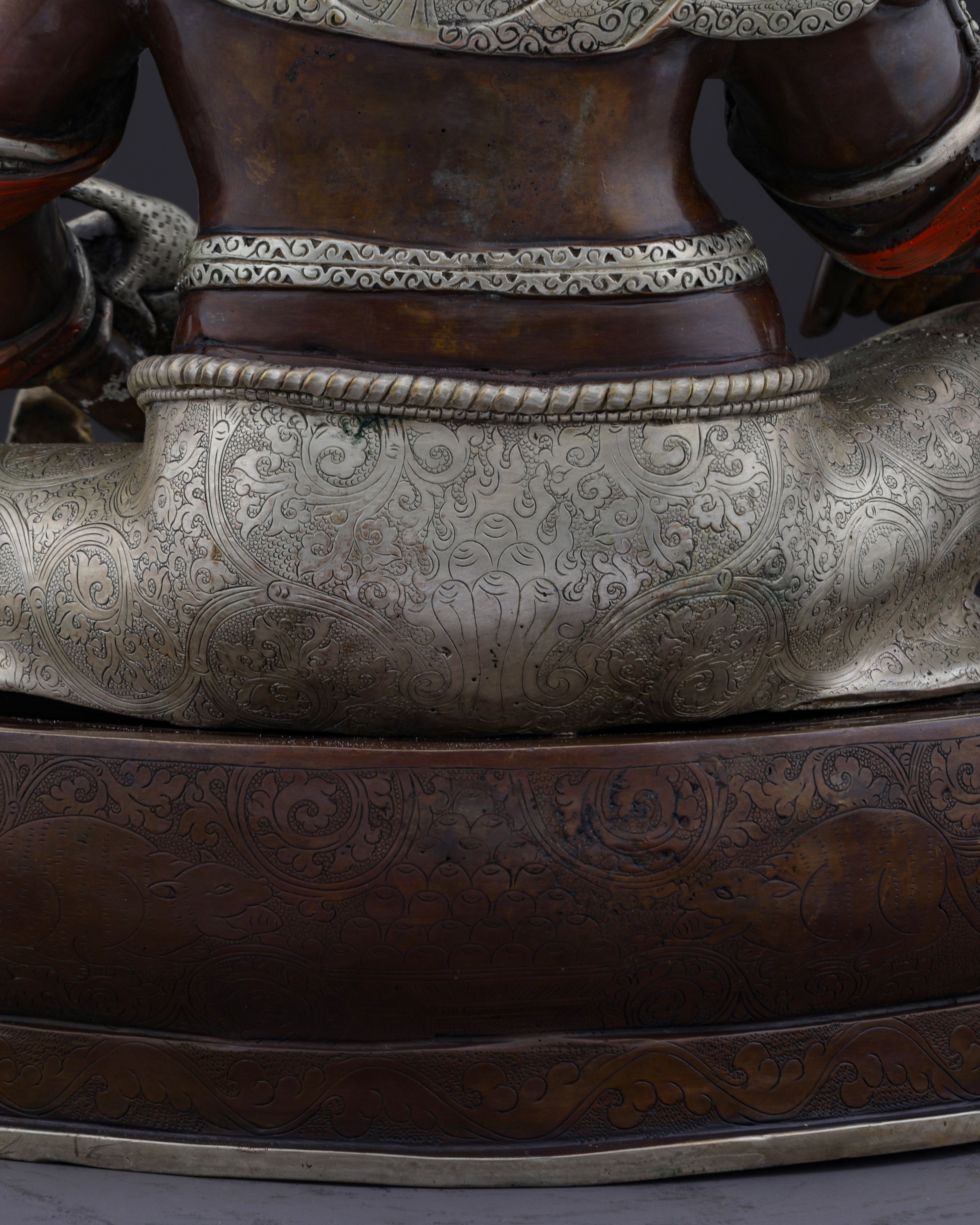 Sacred Guardian of Prosperity | Handcrafted Nepalese Oxidized Dzambhala Statue