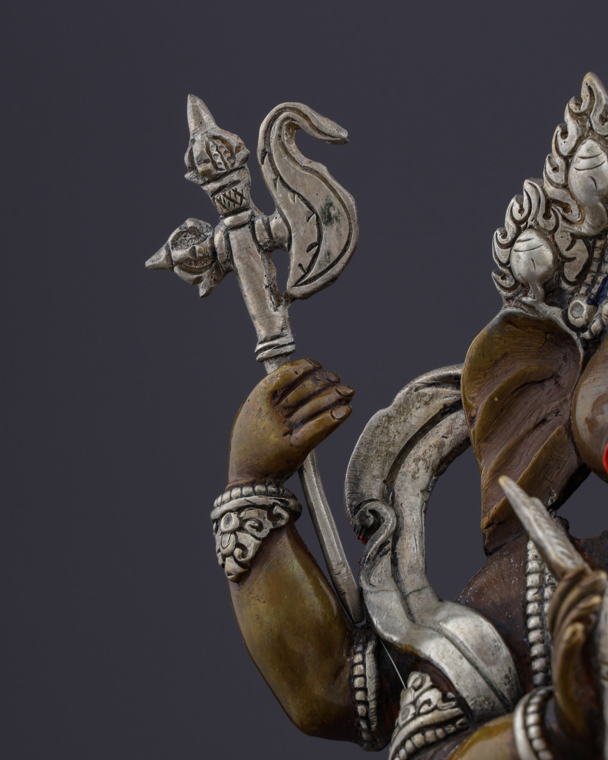 Divine Remover of Obstacles | Handcrafted Nepalese Oxidized Ganesh Statue - Authentic Handcrafted Statue