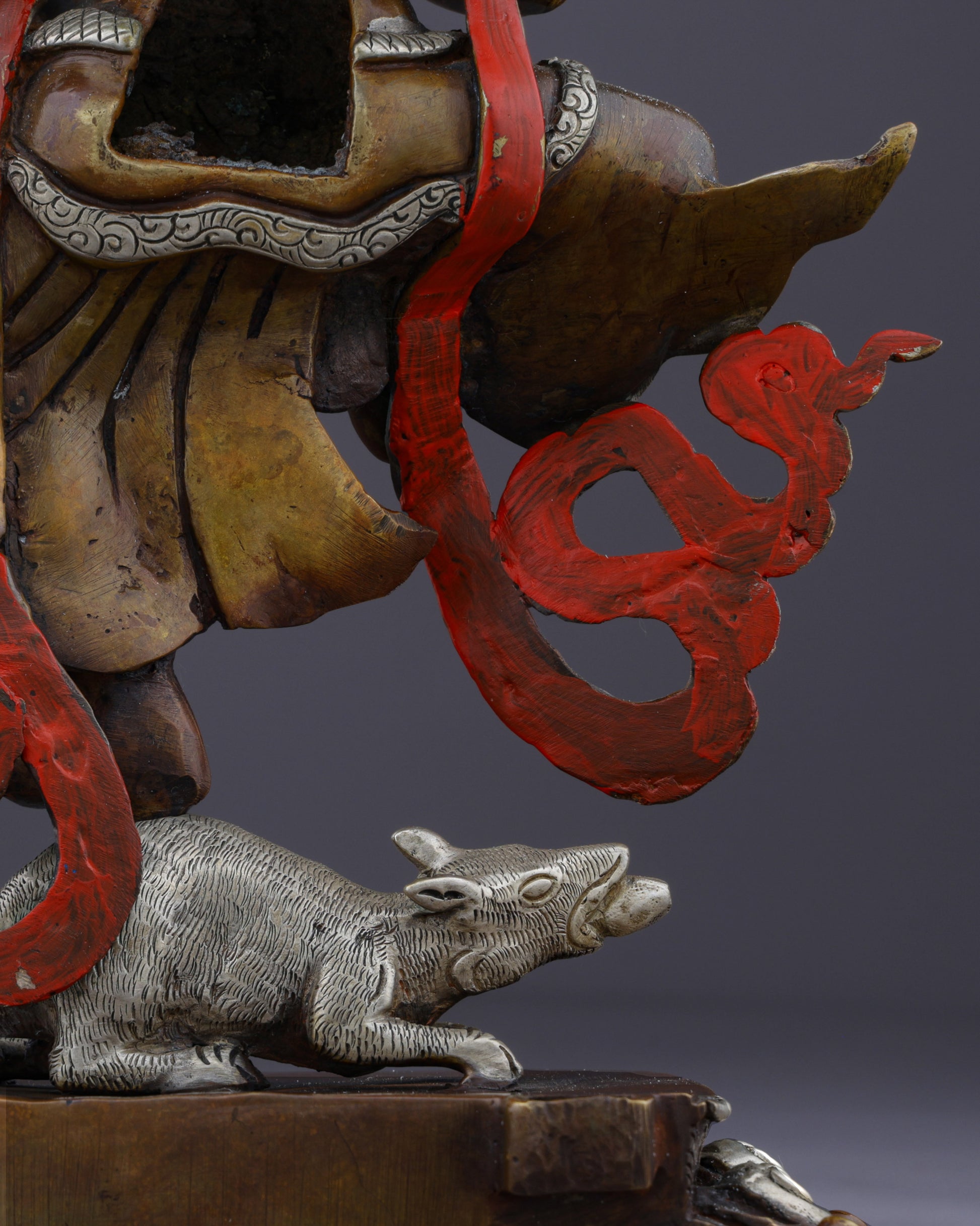 Divine Remover of Obstacles | Handcrafted Nepalese Oxidized Ganesh Statue - Authentic Handcrafted Statue