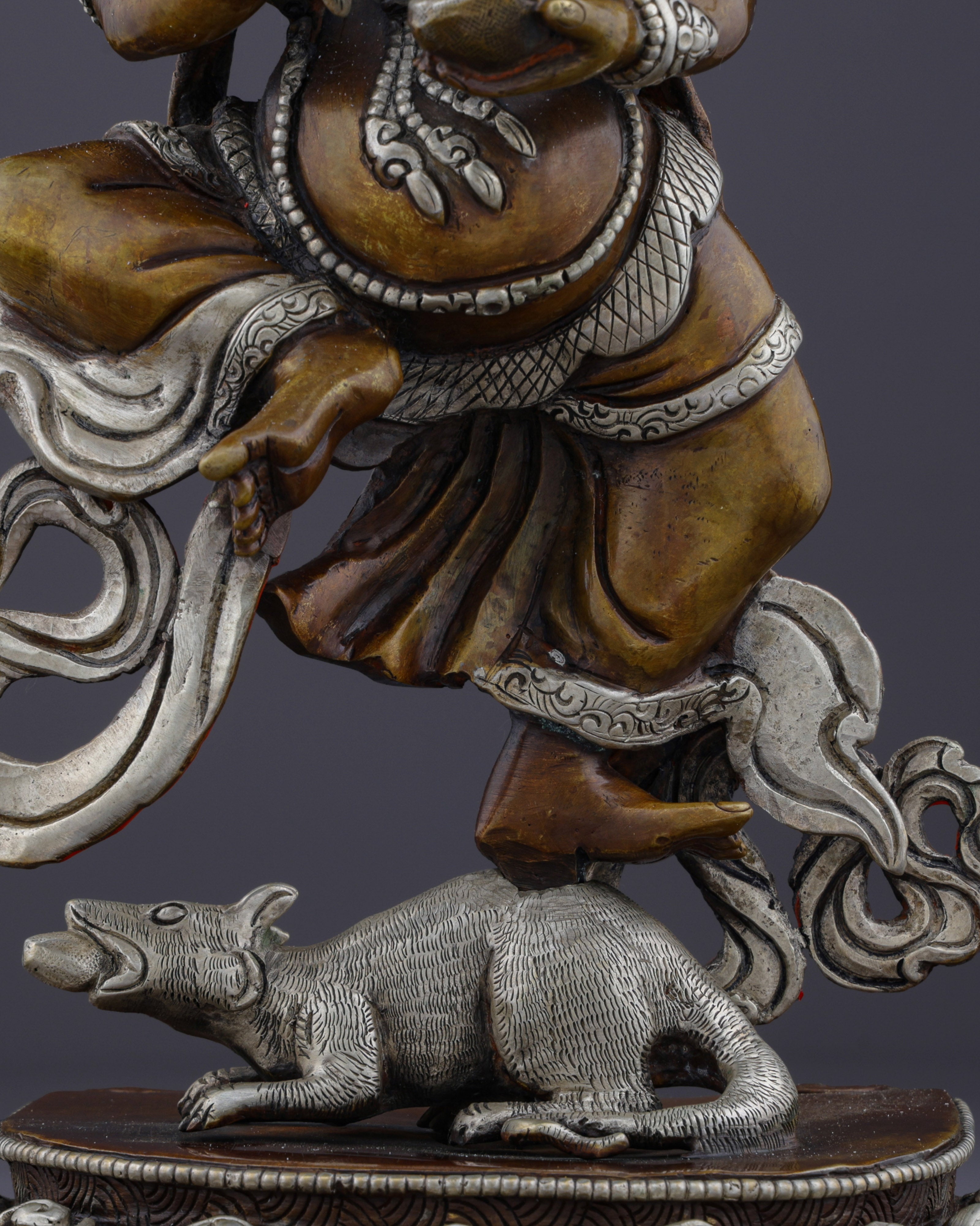 Divine Remover of Obstacles | Handcrafted Nepalese Oxidized Ganesh Statue