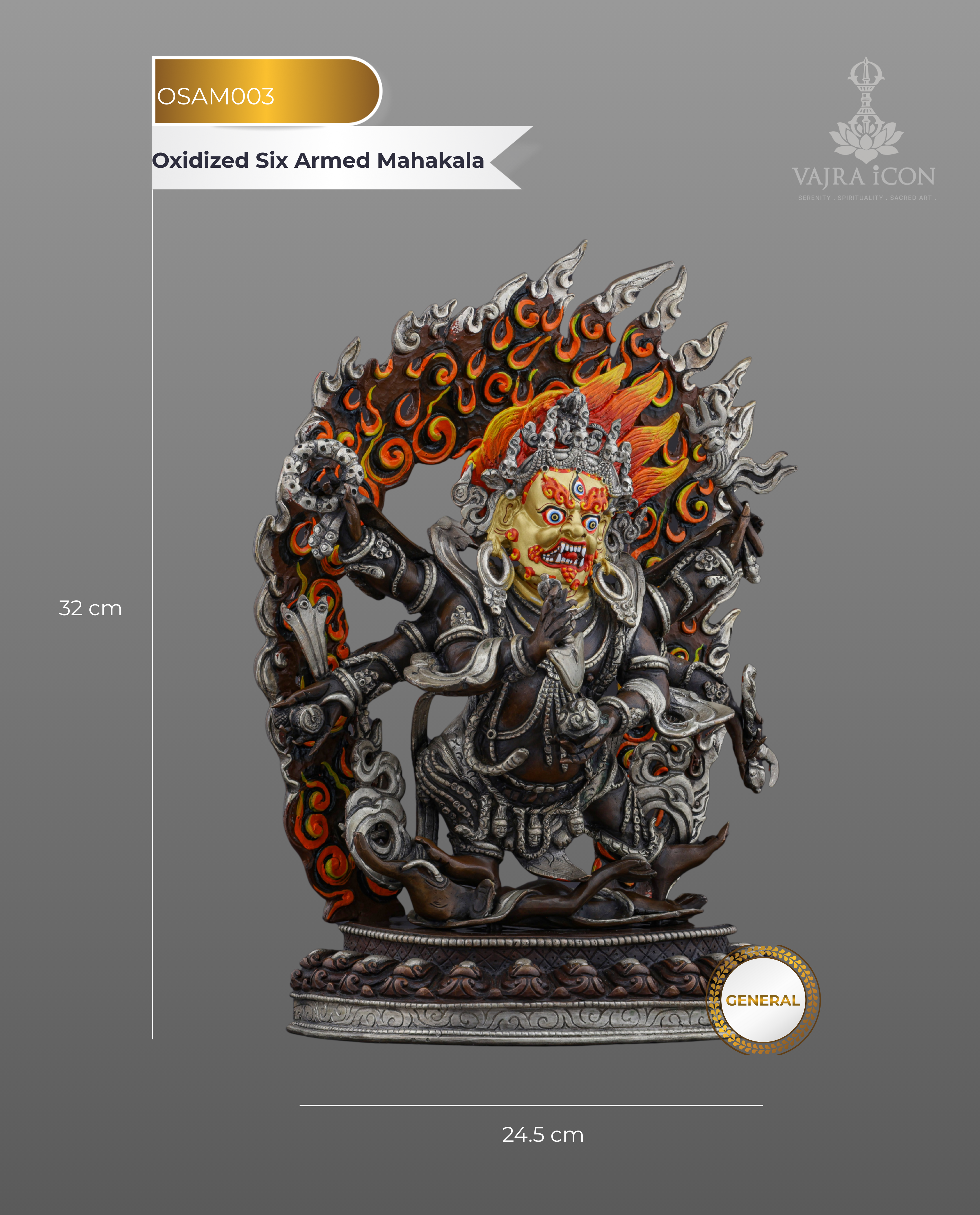 The Fierce Six-Armed Mahakala | Guardian of Dharma and Destroyer of Obstacles