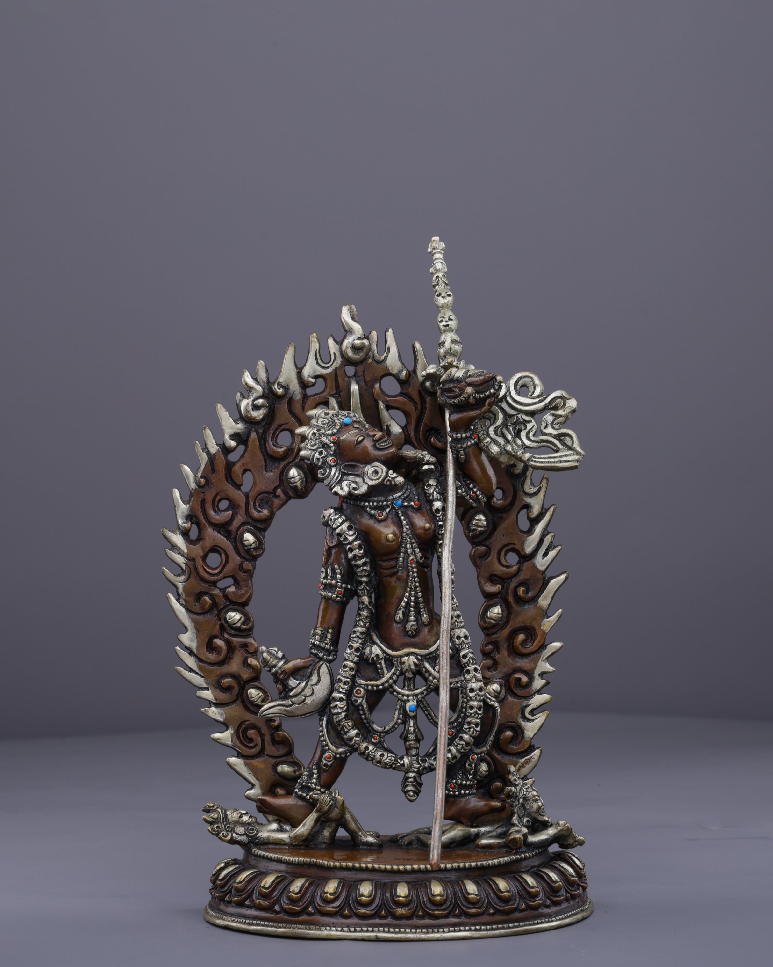 Fierce Wisdom | Handcrafted Nepalese Oxidized Vajrayogini Statue