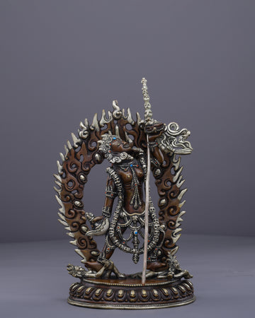 Fierce Wisdom | Handcrafted Nepalese Oxidized Vajrayogini Statue