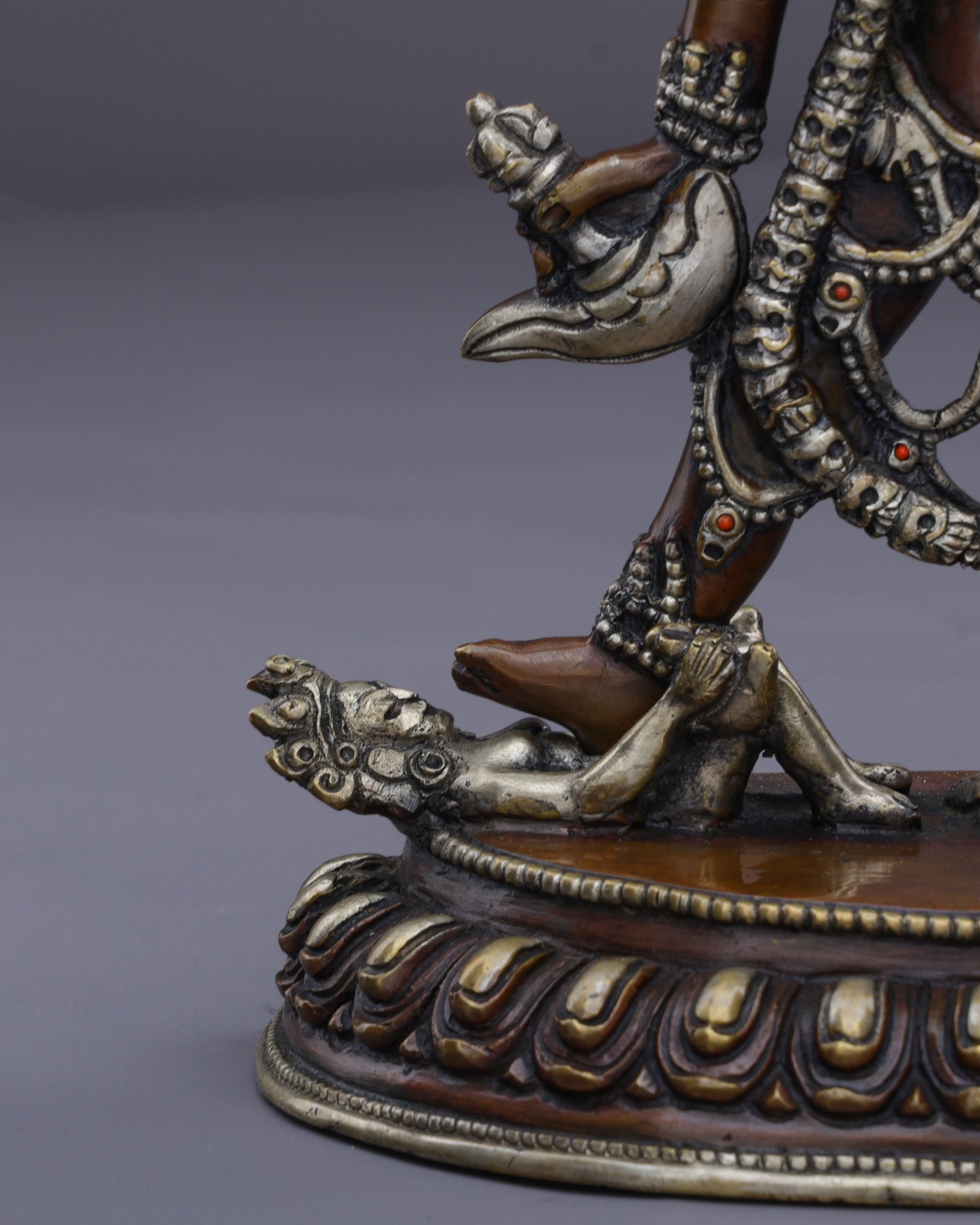 Fierce Wisdom | Handcrafted Nepalese Oxidized Vajrayogini Statue