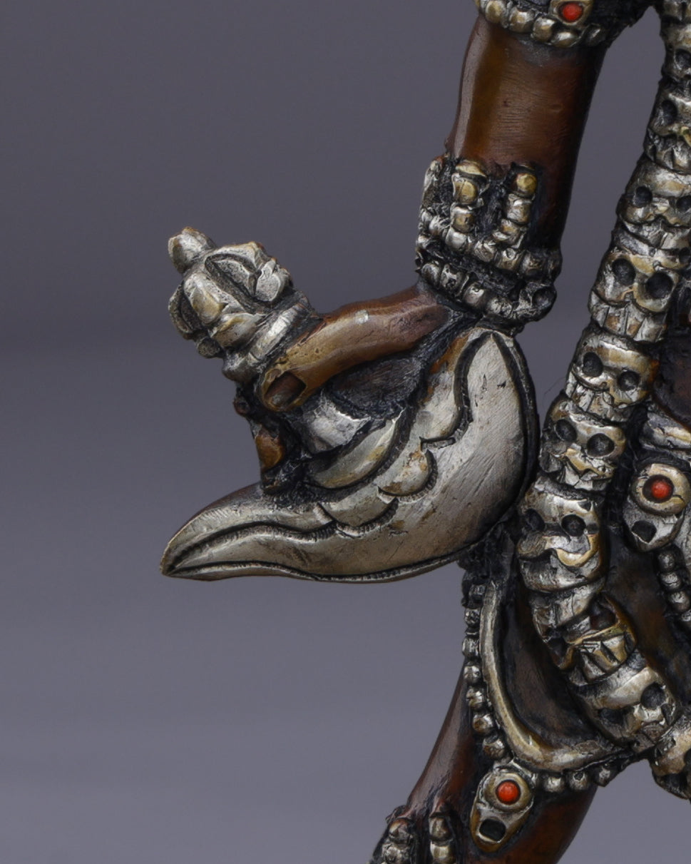 Fierce Wisdom | Handcrafted Nepalese Oxidized Vajrayogini Statue