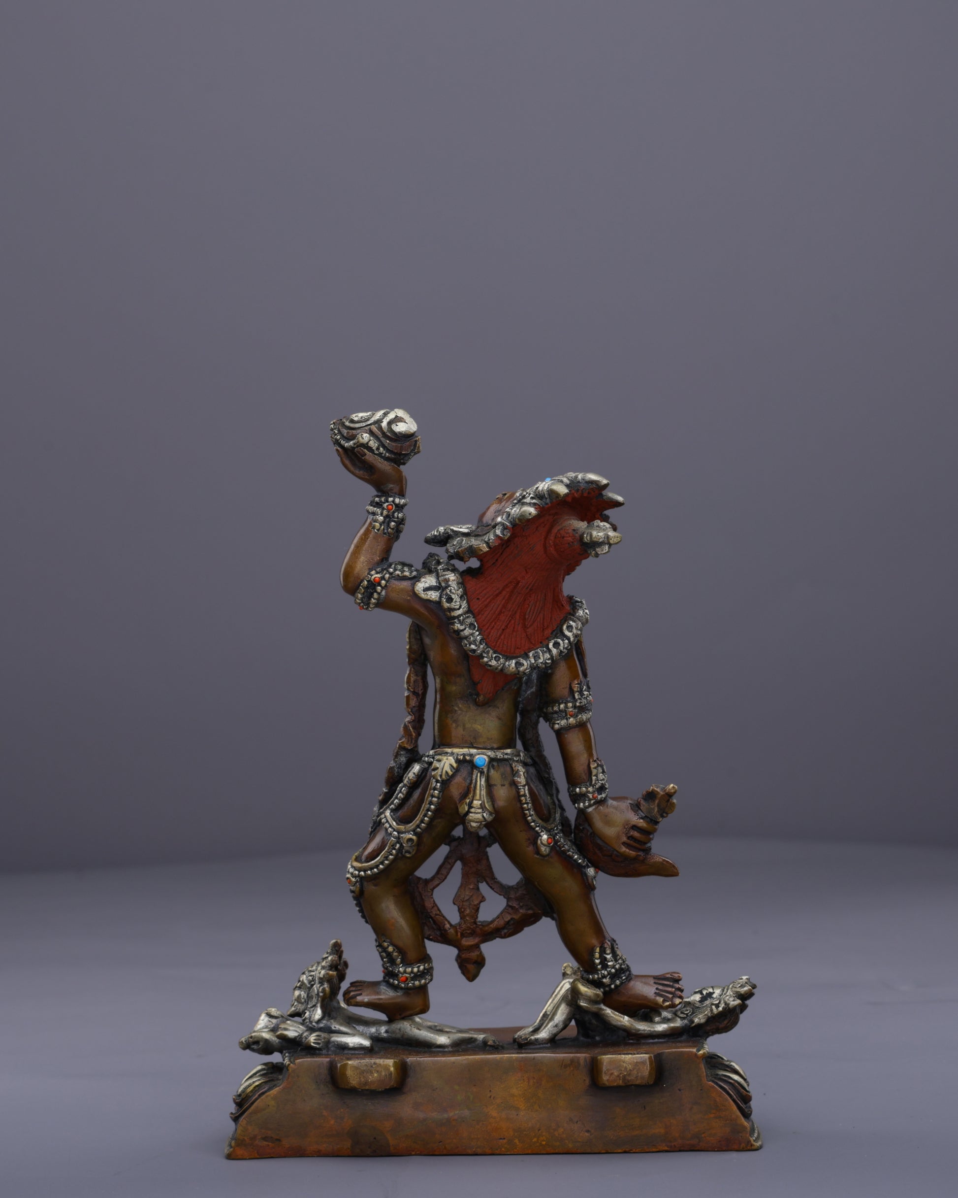 Fierce Wisdom | Handcrafted Nepalese Oxidized Vajrayogini Statue - Authentic Handcrafted Statue