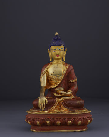 Enlightened Serenity | Handcrafted Nepalese Sakyamuni Buddha Statue