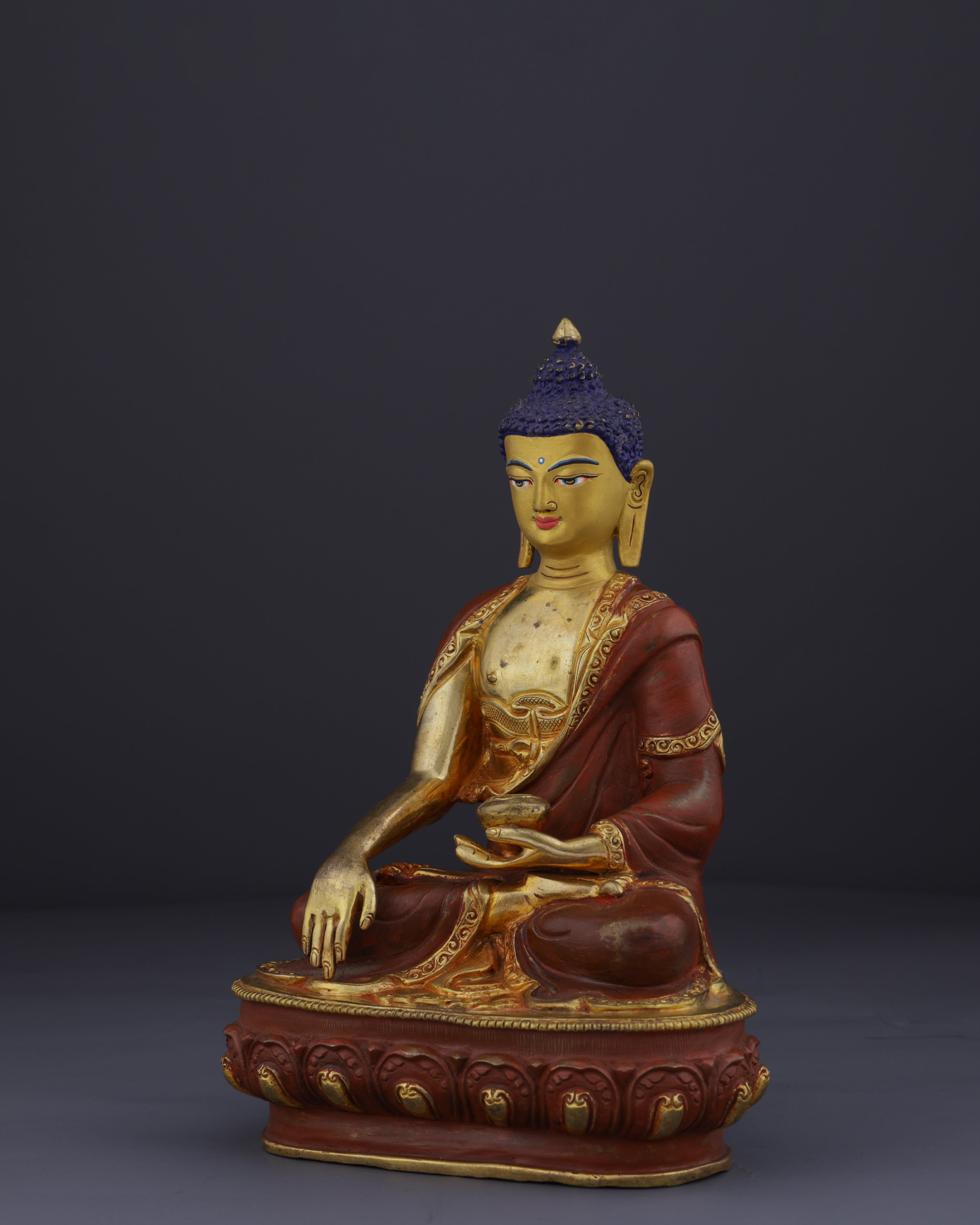 Enlightened Serenity | Handcrafted Nepalese Sakyamuni Buddha Statue