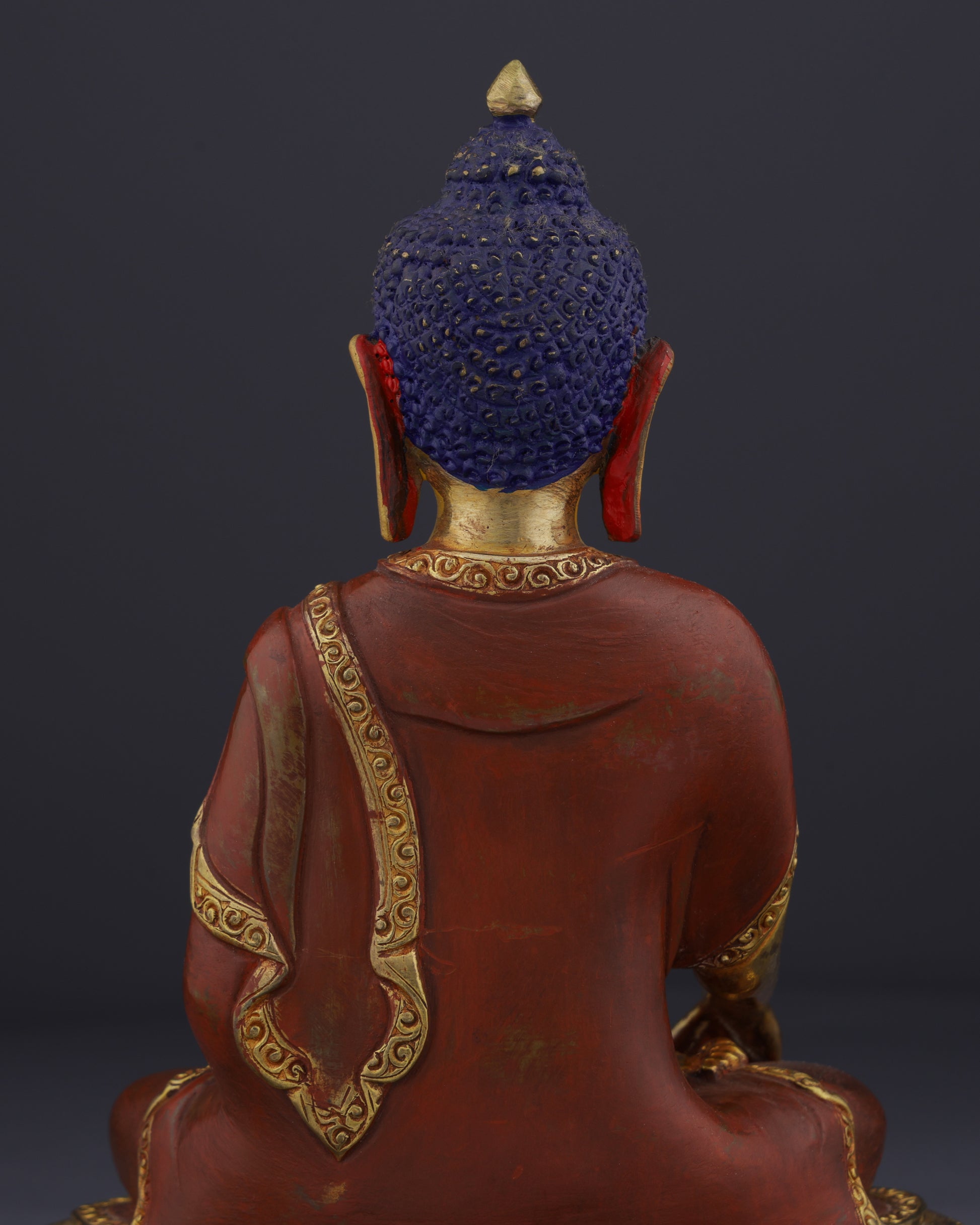 Enlightened Serenity | Handcrafted Nepalese Sakyamuni Buddha Statue - Authentic Handcrafted Statue