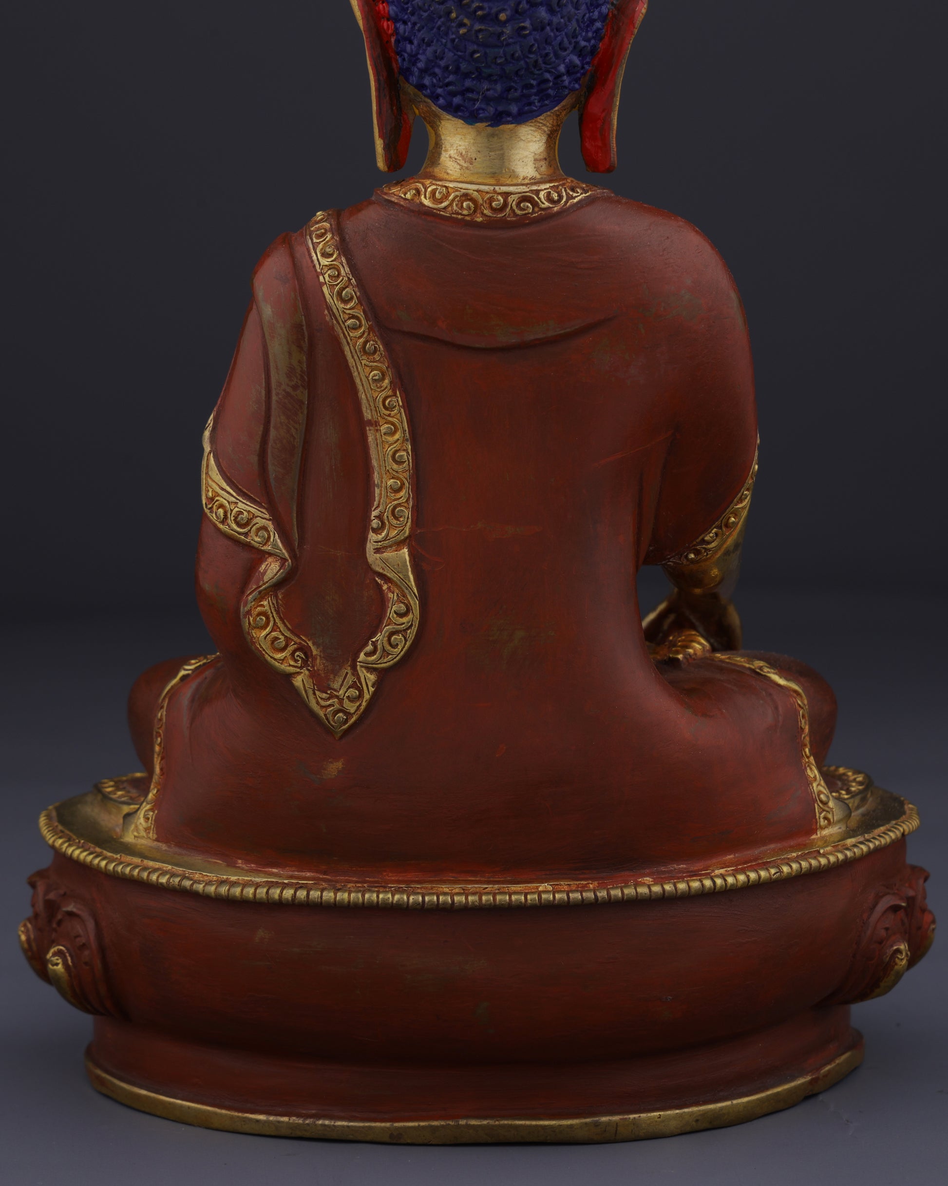 Enlightened Serenity | Handcrafted Nepalese Sakyamuni Buddha Statue - Authentic Handcrafted Statue