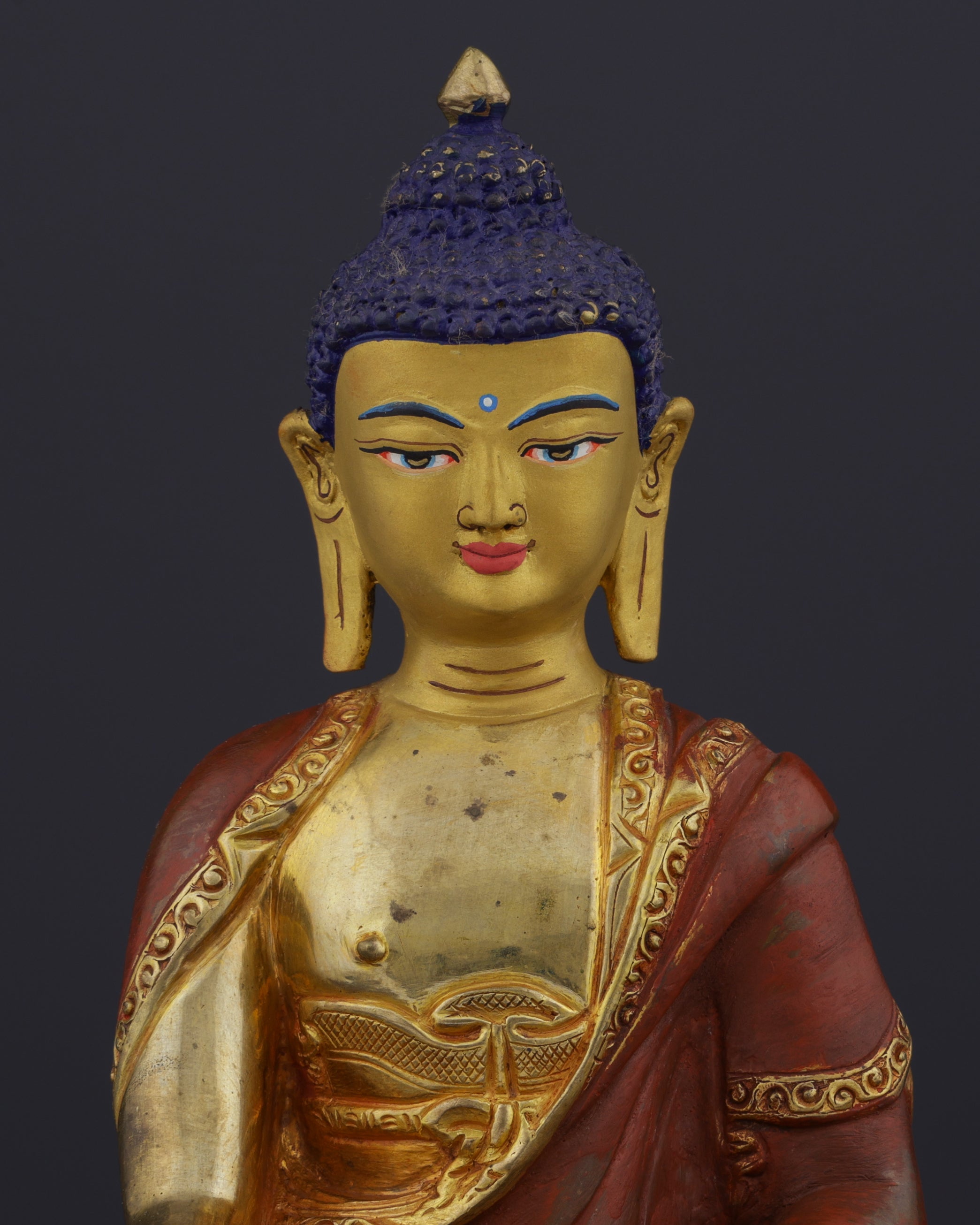 Enlightened Serenity | Handcrafted Nepalese Sakyamuni Buddha Statue