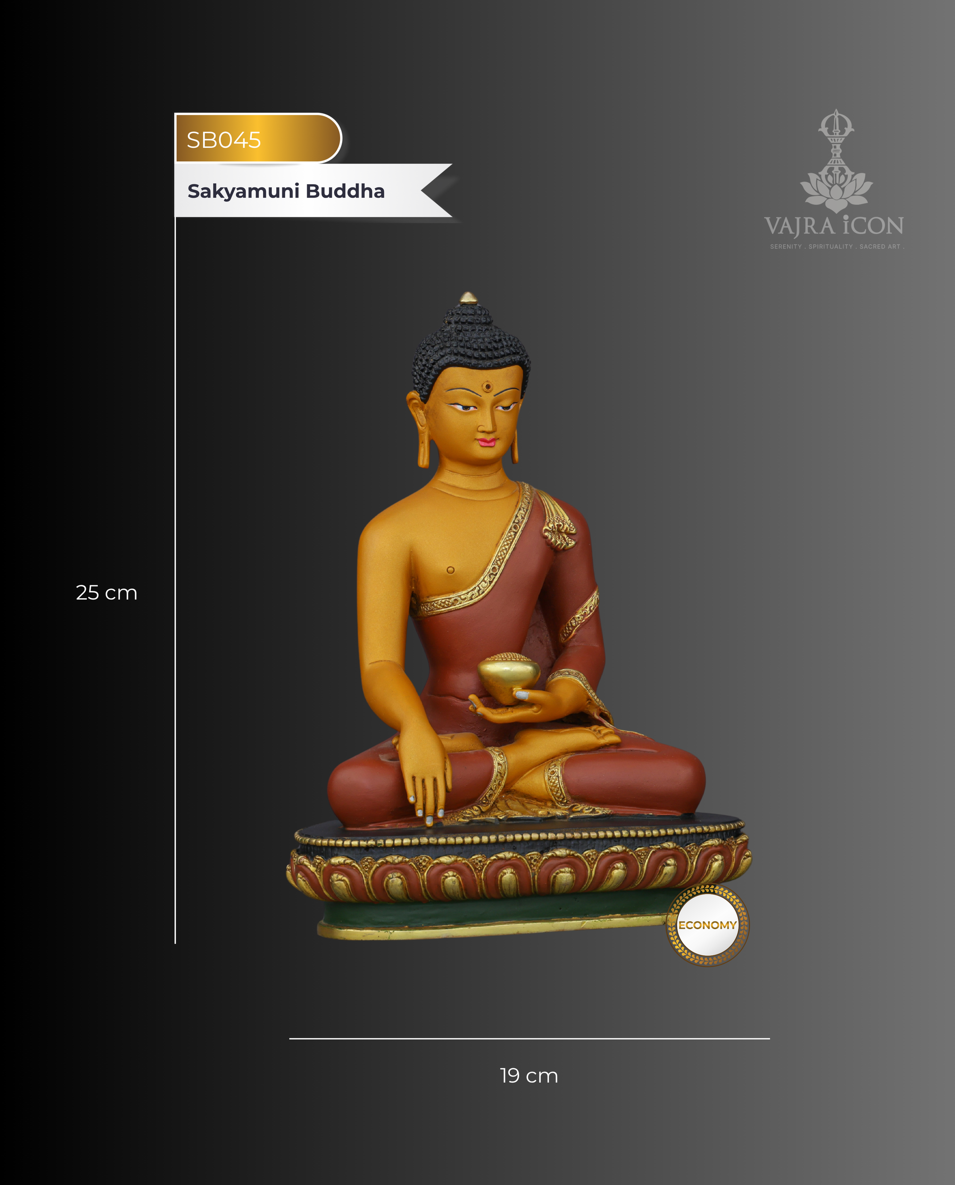 Handcrafted Nepalese Sakyamuni Buddha Statue | A Sacred Masterpiece of Enlightenment - Authentic Handcrafted Statue