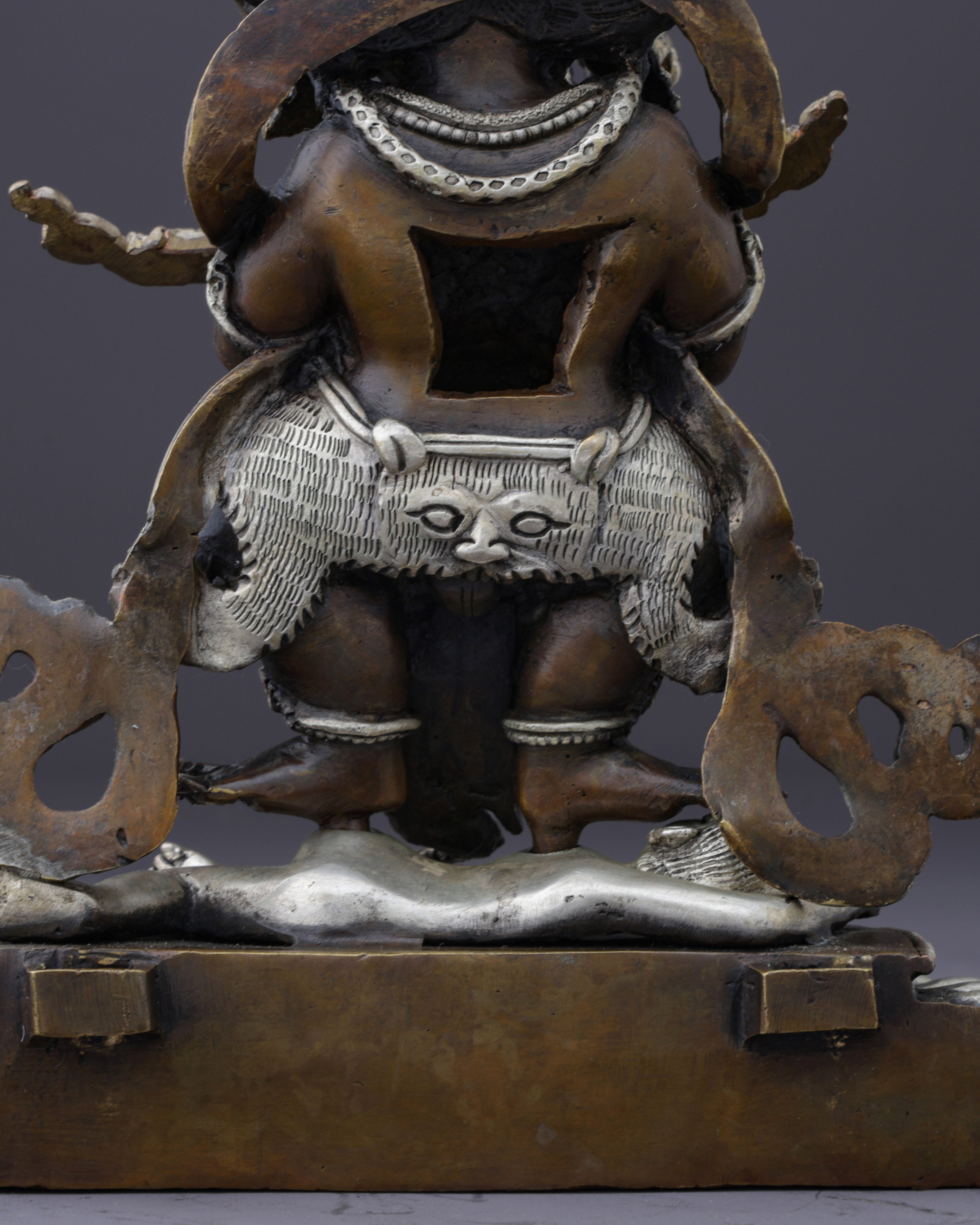 Fierce Protector of the Sacred Path | Handcrafted Oxidized Sakya Mahakala Statue