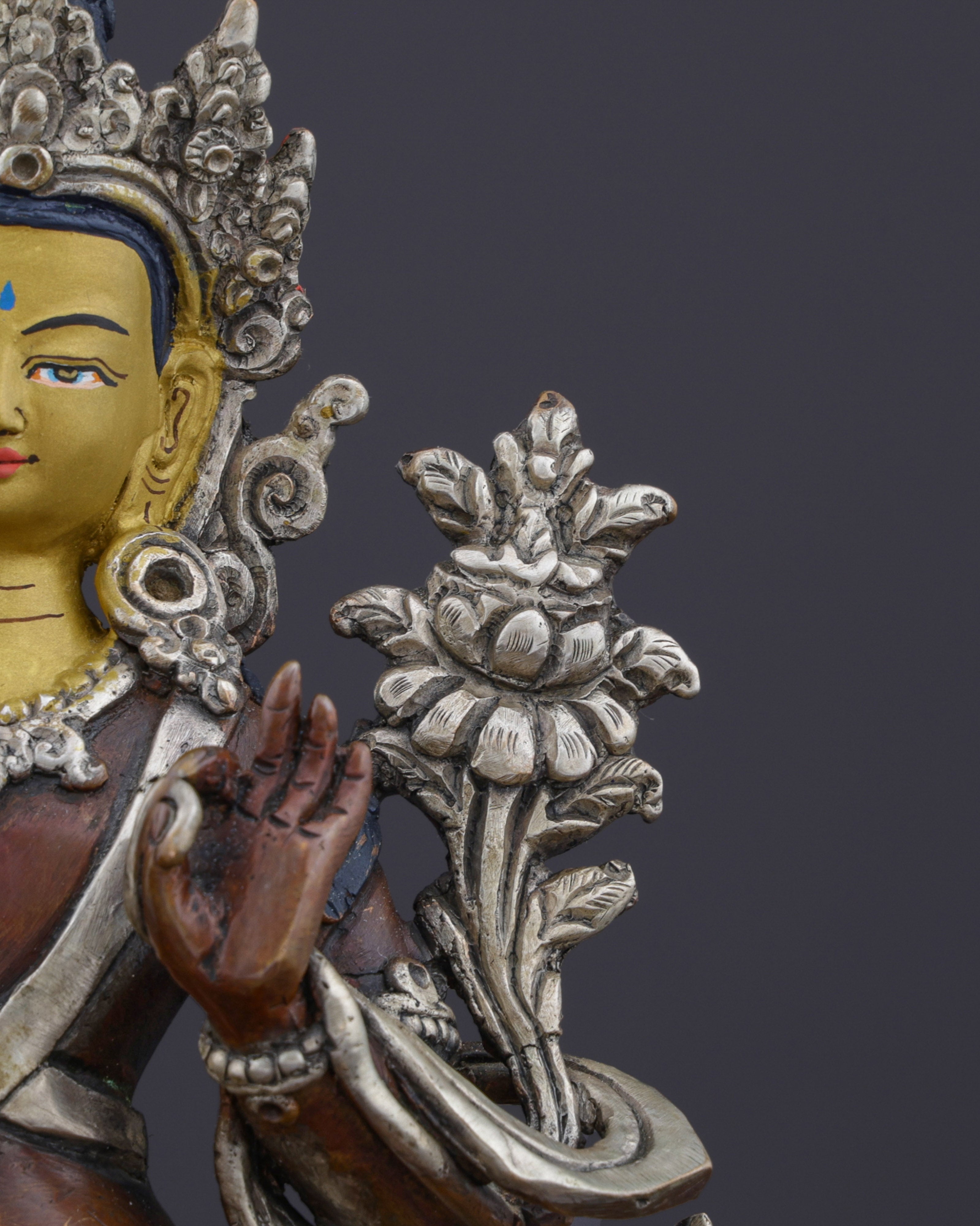 The Majestic Simhanada Manjushri | A Divine Guardian of Wisdom