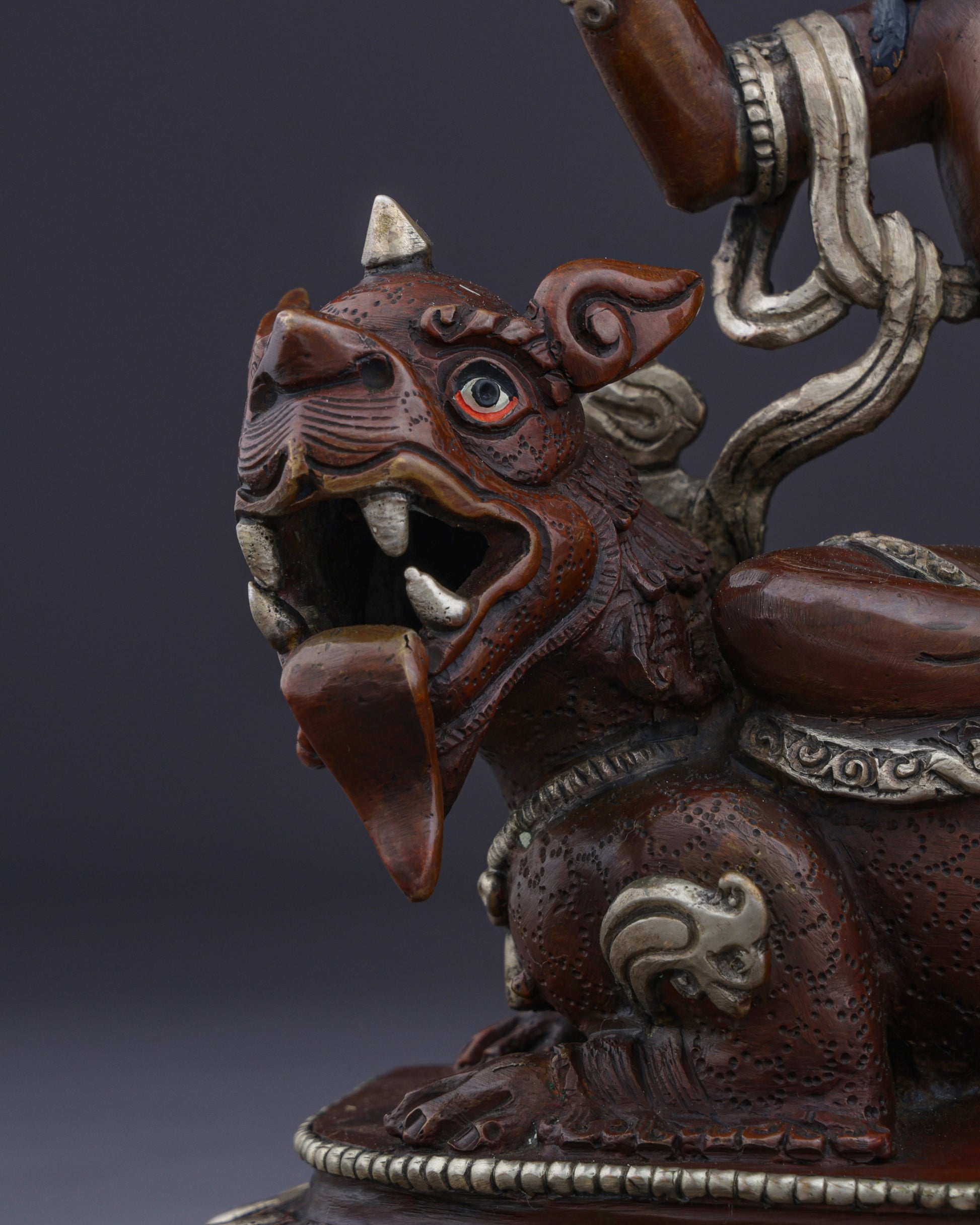 The Majestic Simhanada Manjushri | A Divine Guardian of Wisdom - Authentic Handcrafted Statue