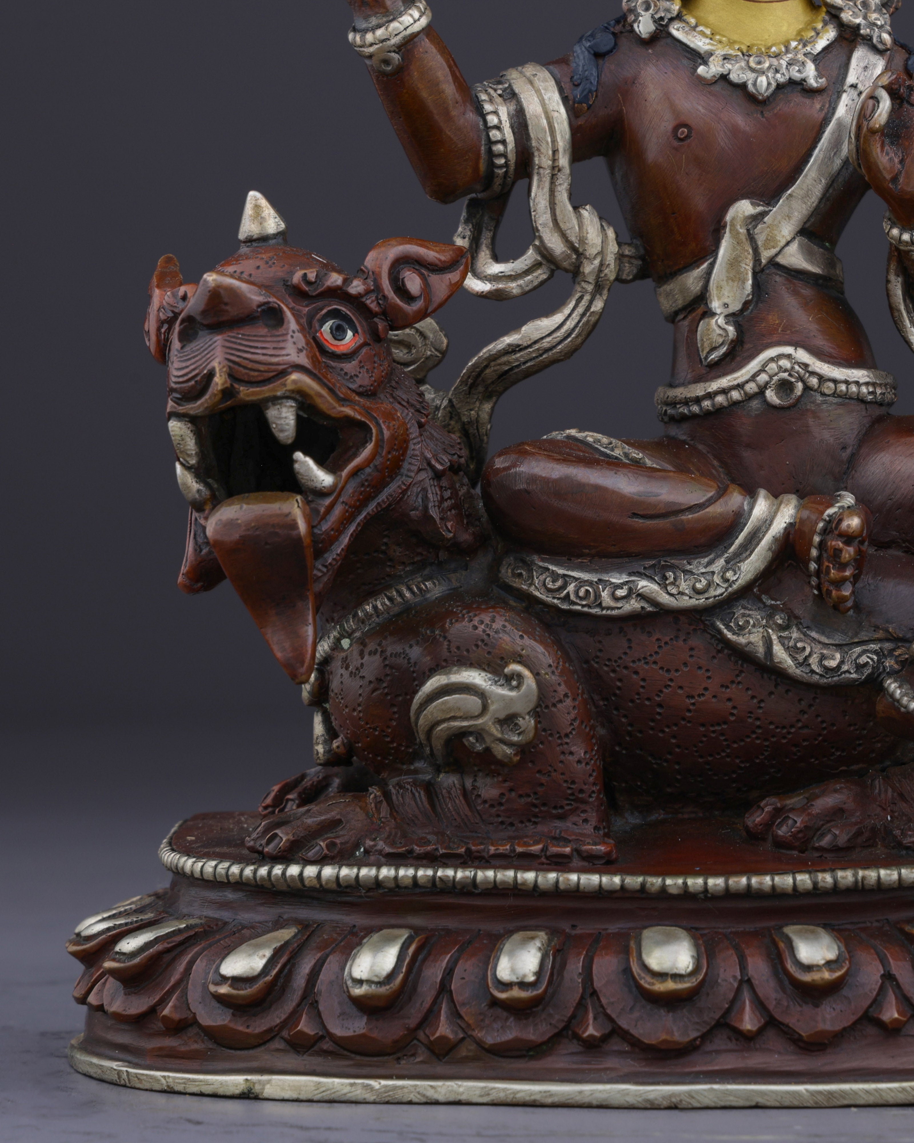 The Majestic Simhanada Manjushri | A Divine Guardian of Wisdom