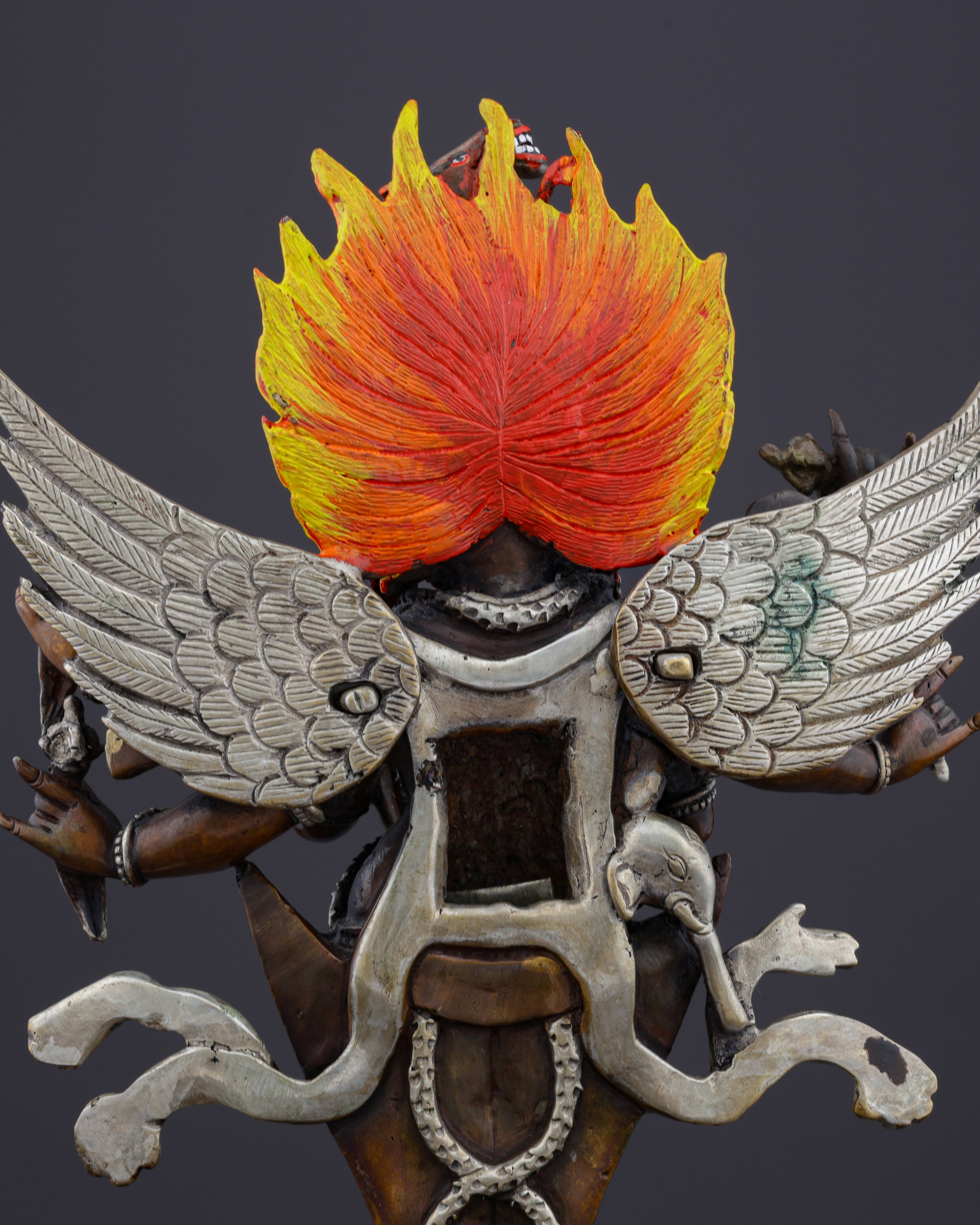 Divine Destroyer of Obstacles | Handcrafted Oxidized Vajrakilaya Statue