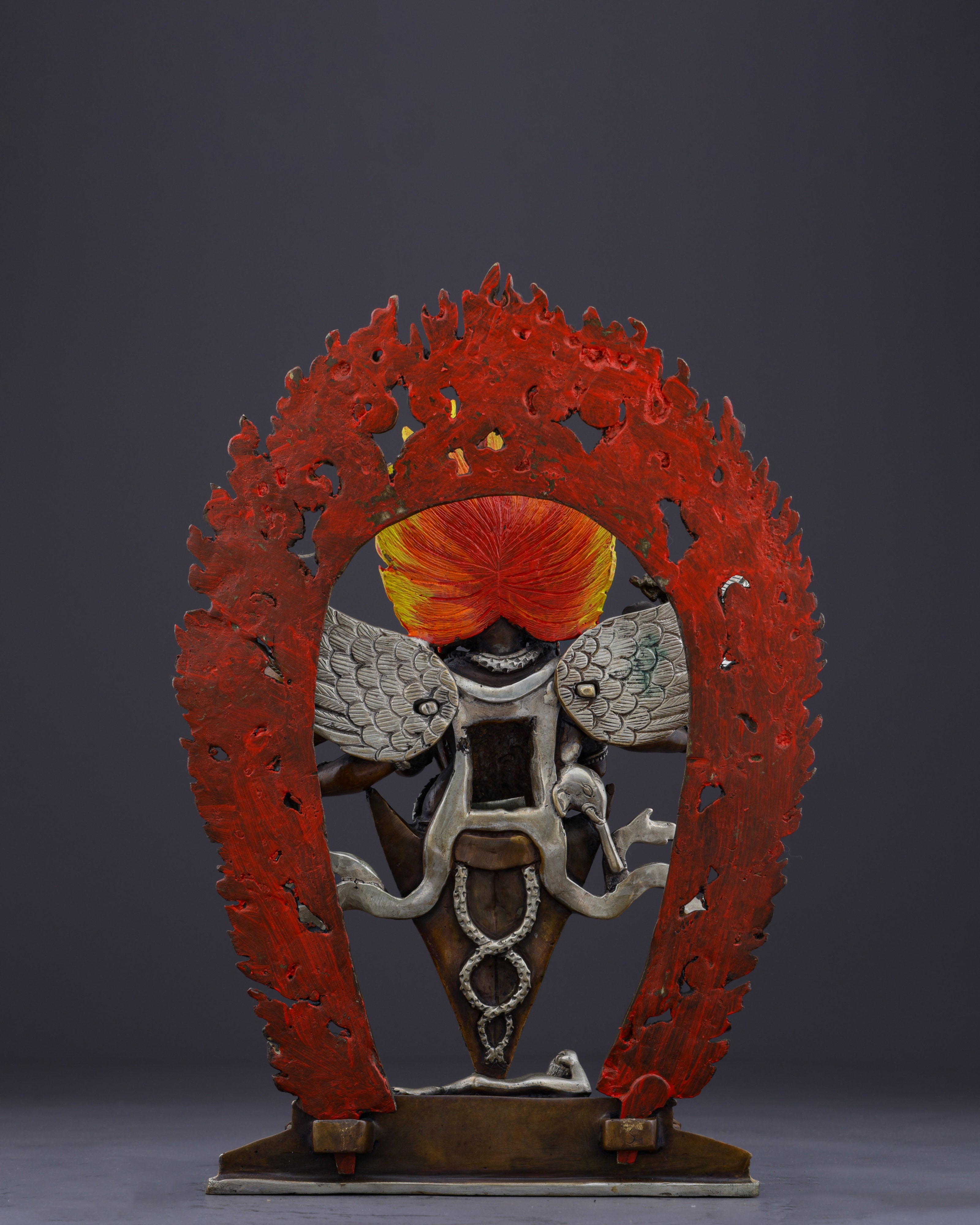 Divine Destroyer of Obstacles | Handcrafted Oxidized Vajrakilaya Statue