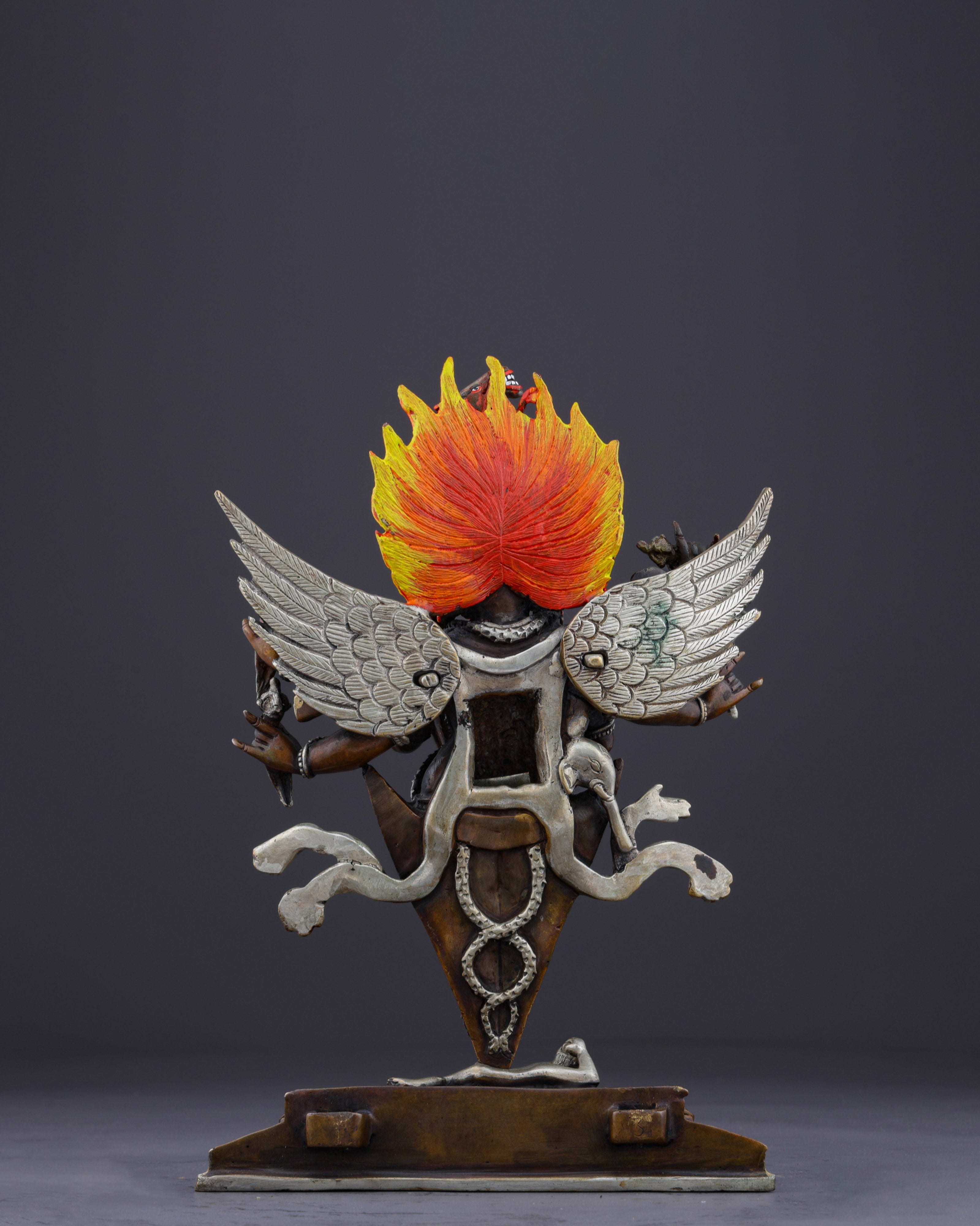 Divine Destroyer of Obstacles | Handcrafted Oxidized Vajrakilaya Statue