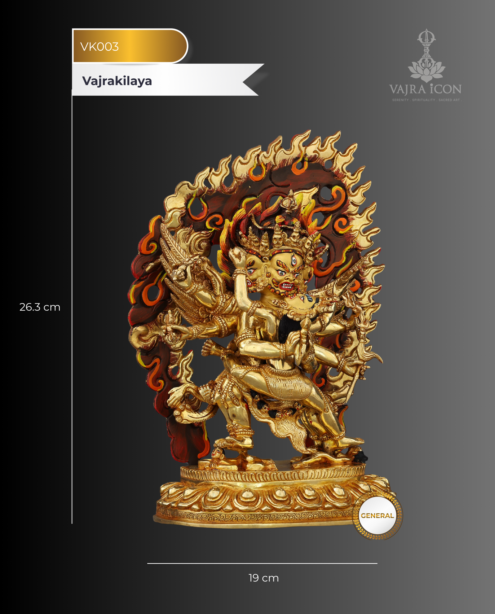 The Diamond Dagger Deity | Vajrakilaya Statue - Authentic Handcrafted Statue