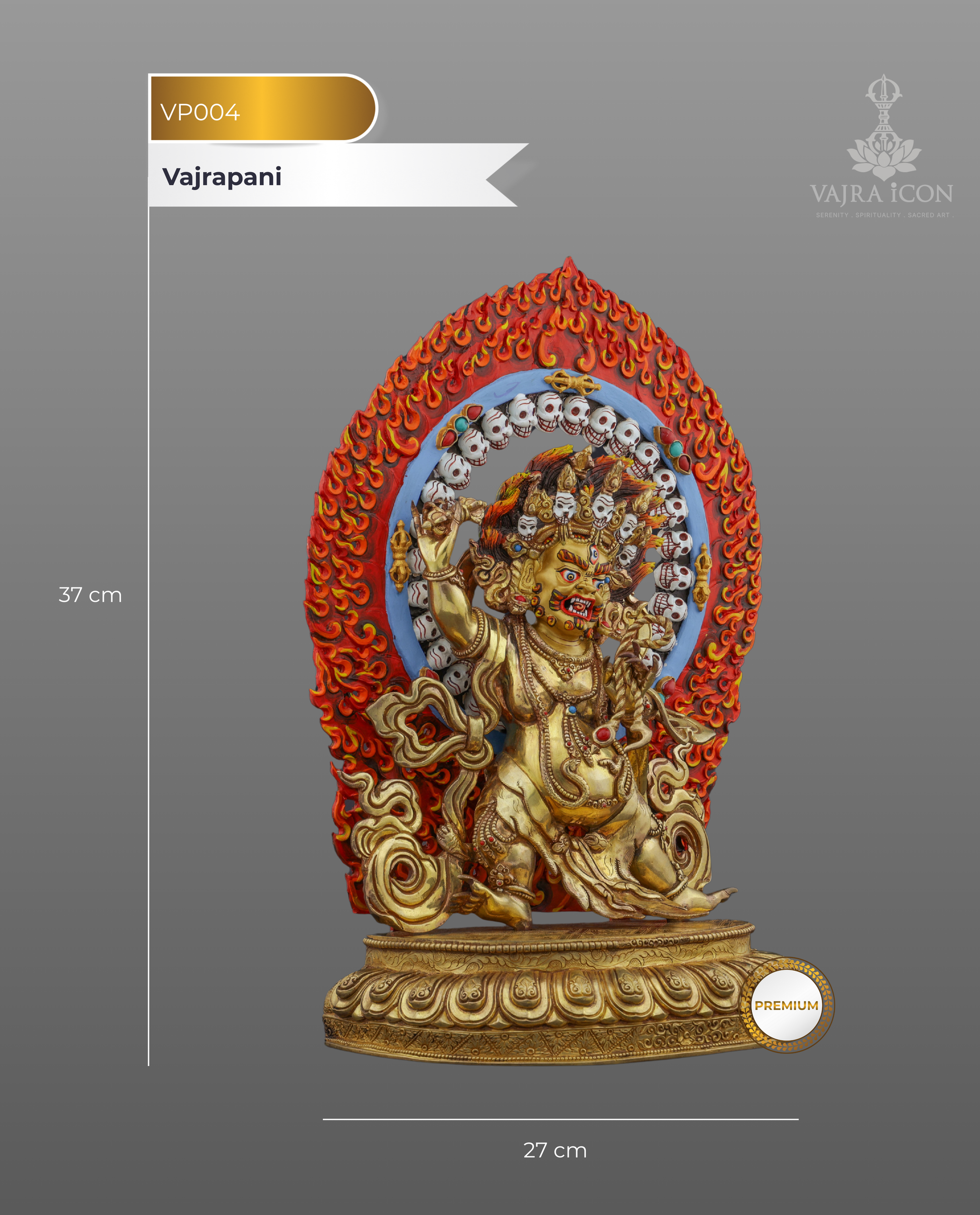 The Divine Protector | Handcrafted Vajrapani Statue - Authentic Handcrafted Statue