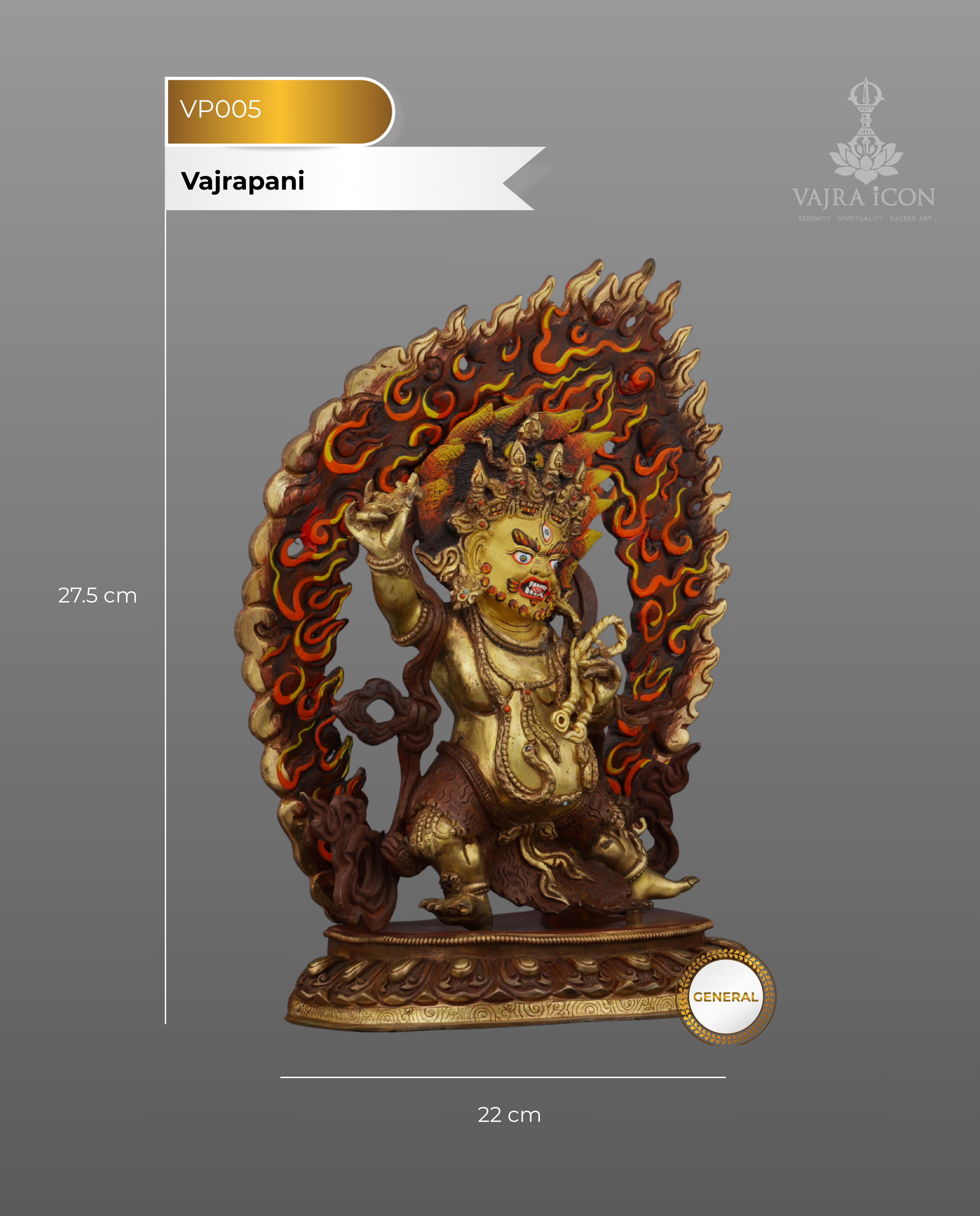 Vajrapani Statue | The Thunderbolt Bearer of Buddhist Protection