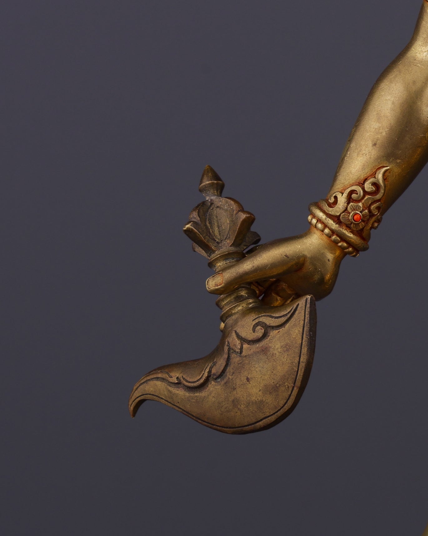 Sacred Feminine Power | Gold-Gilded Nepalese Vajrayogini Statue - Authentic Handcrafted Statue