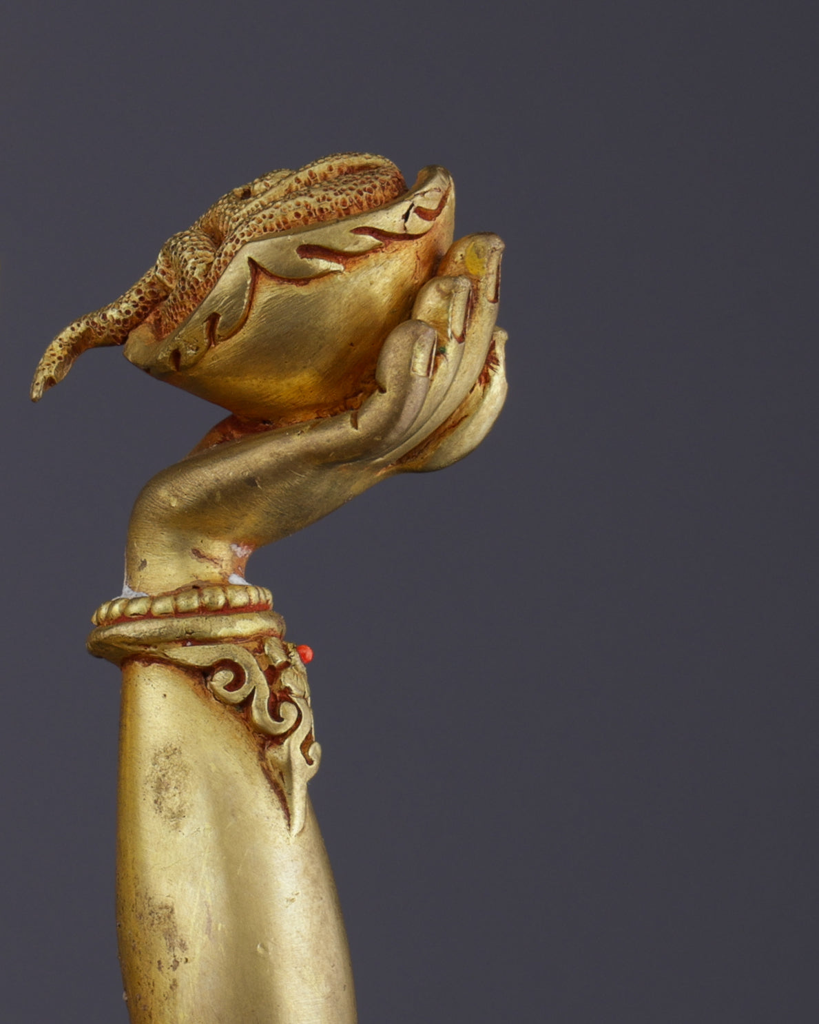 Sacred Feminine Power | Gold-Gilded Nepalese Vajrayogini Statue