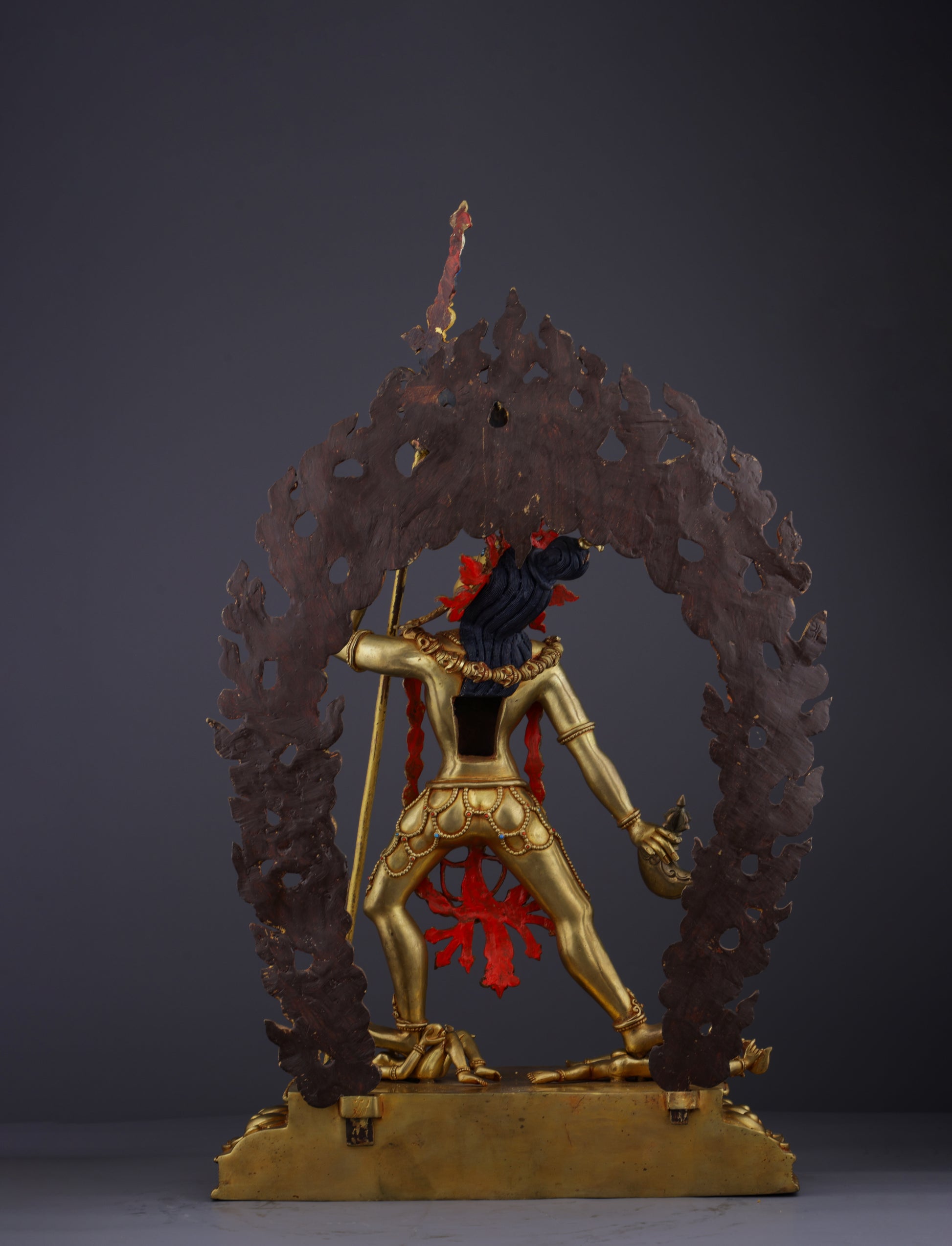 Sacred Feminine Power | Gold-Gilded Nepalese Vajrayogini Statue - Authentic Handcrafted Statue