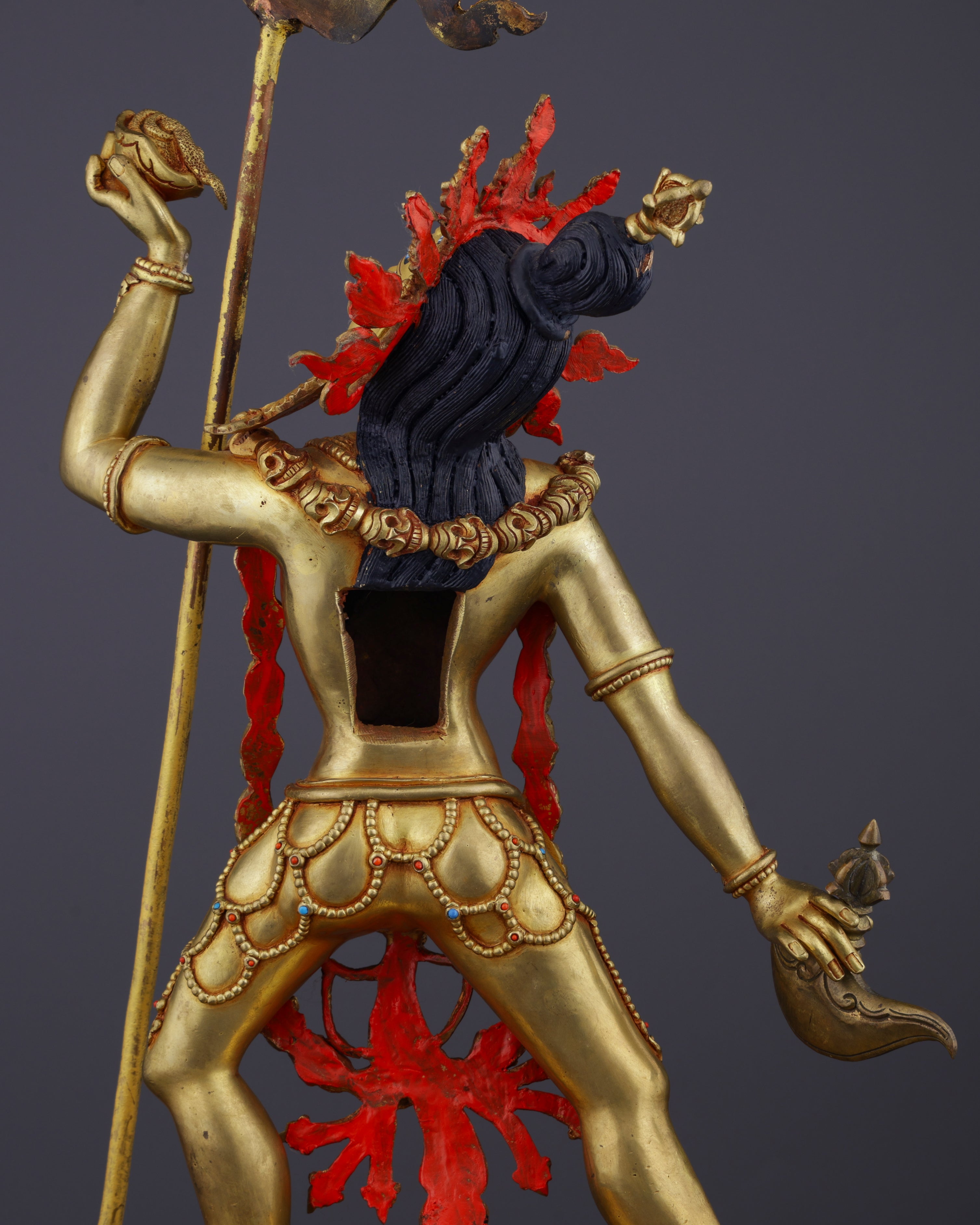Sacred Feminine Power | Gold-Gilded Nepalese Vajrayogini Statue