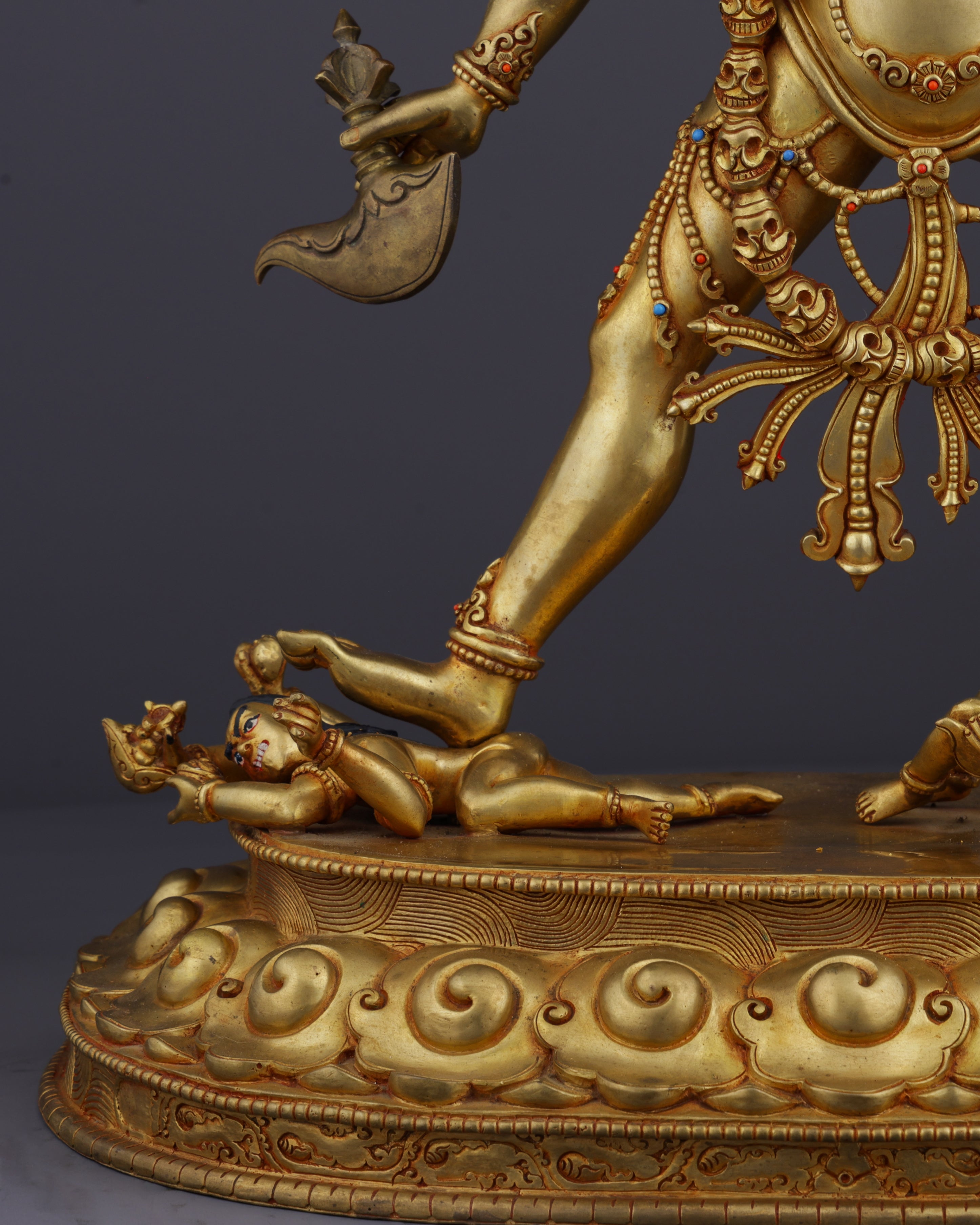 Sacred Feminine Power | Gold-Gilded Nepalese Vajrayogini Statue