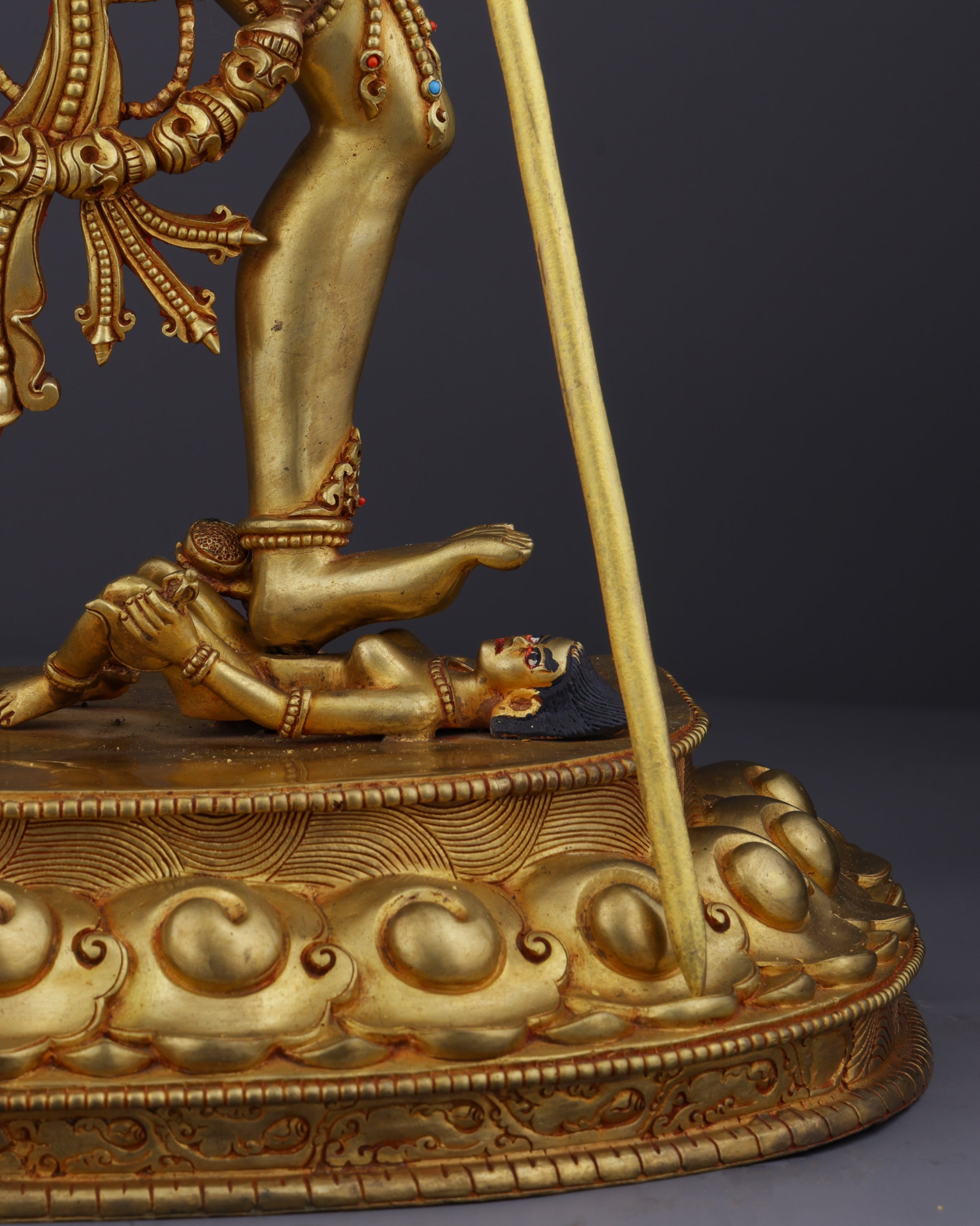 Sacred Feminine Power | Gold-Gilded Nepalese Vajrayogini Statue