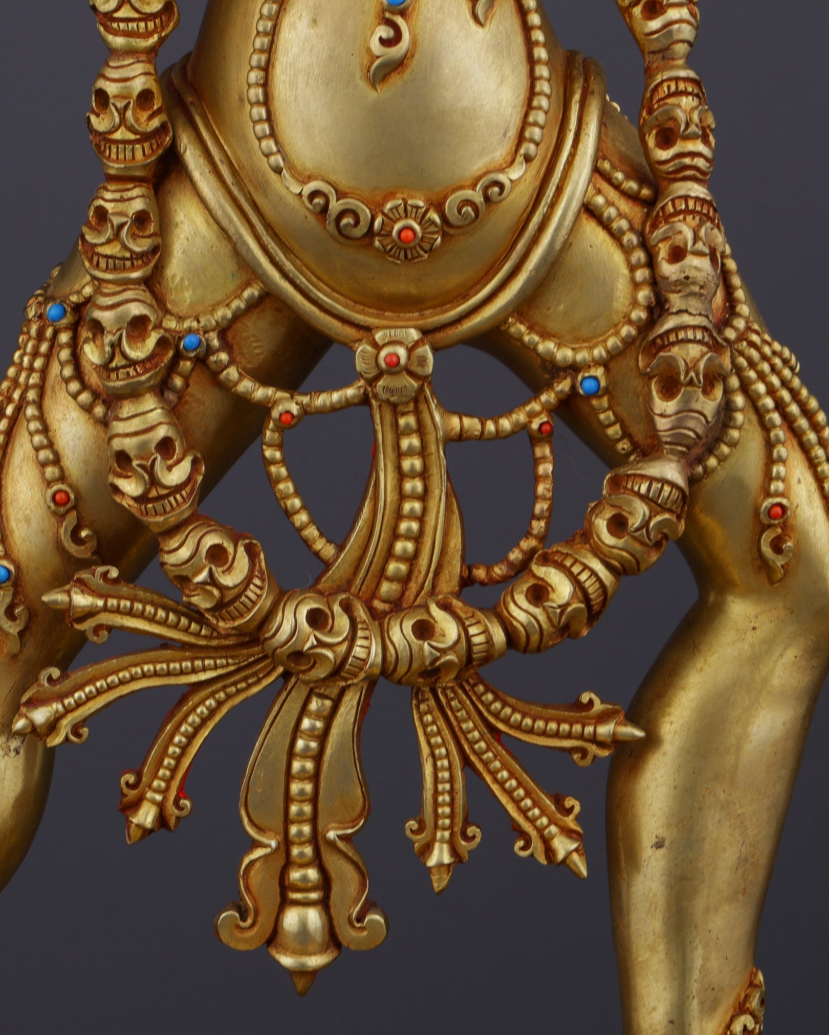 Sacred Feminine Power | Gold-Gilded Nepalese Vajrayogini Statue - Authentic Handcrafted Statue