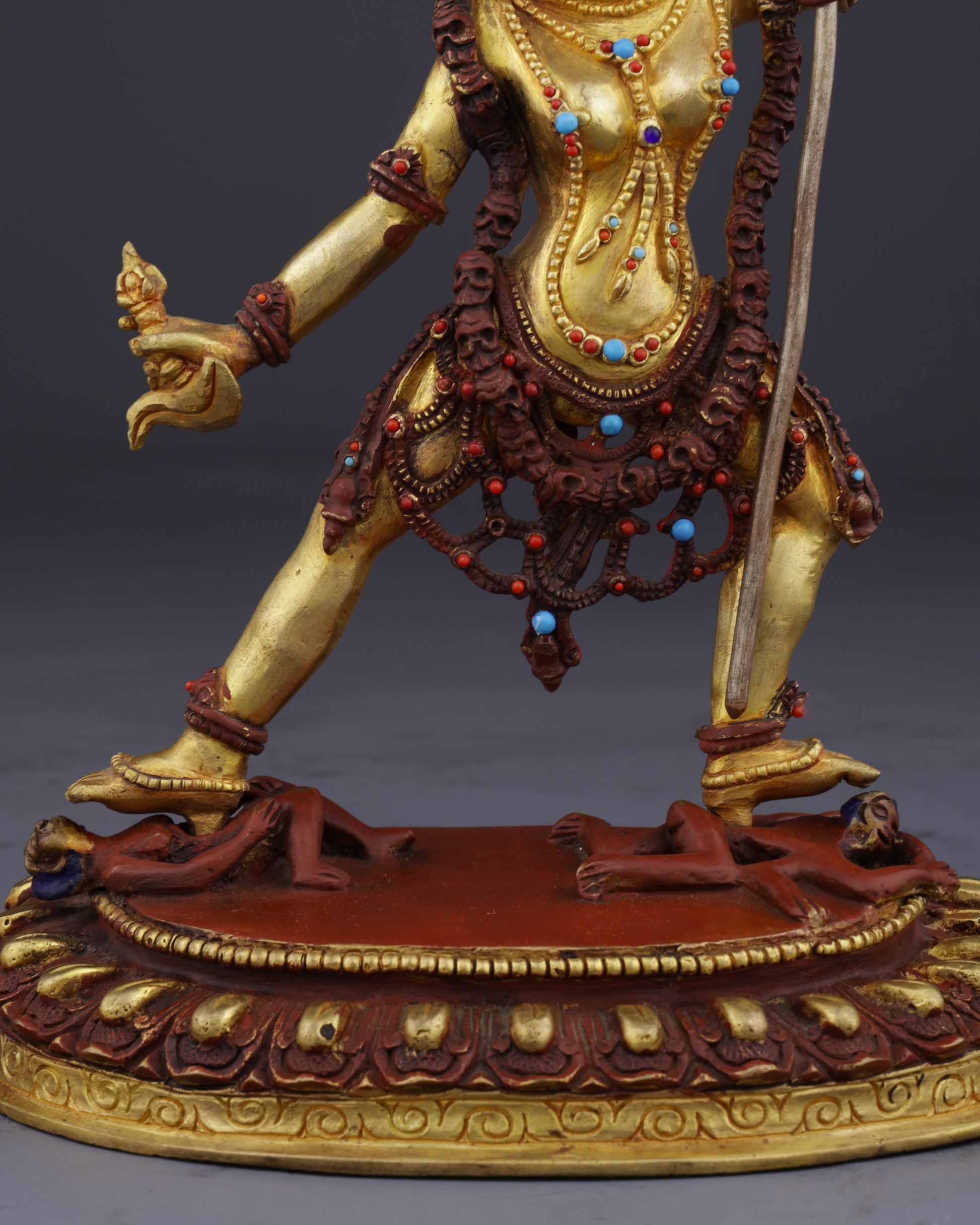 Radiant Dakini Grace | Exquisite Nepalese Vajrayogini Statue - Authentic Handcrafted Statue