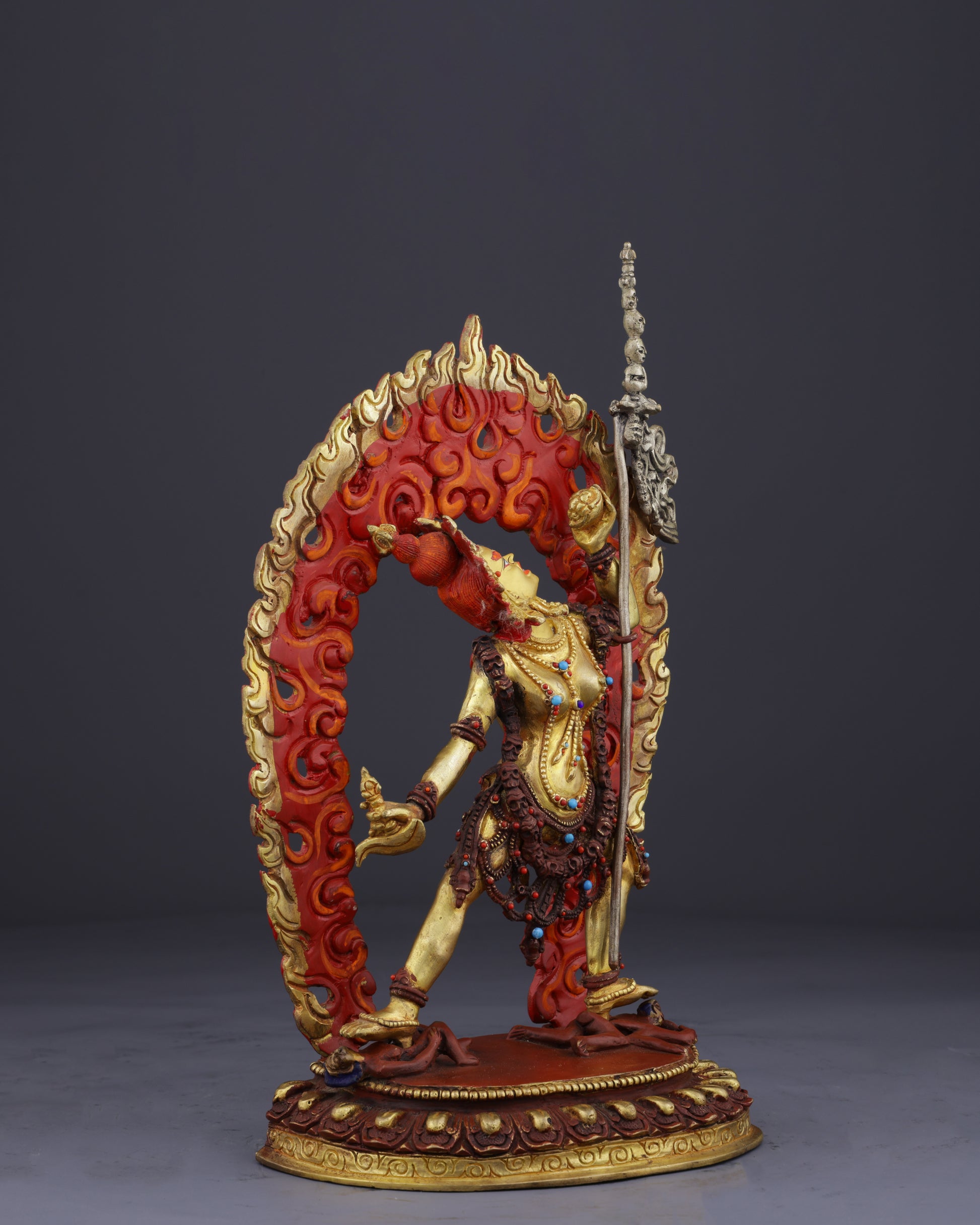 Radiant Dakini Grace | Exquisite Nepalese Vajrayogini Statue - Authentic Handcrafted Statue