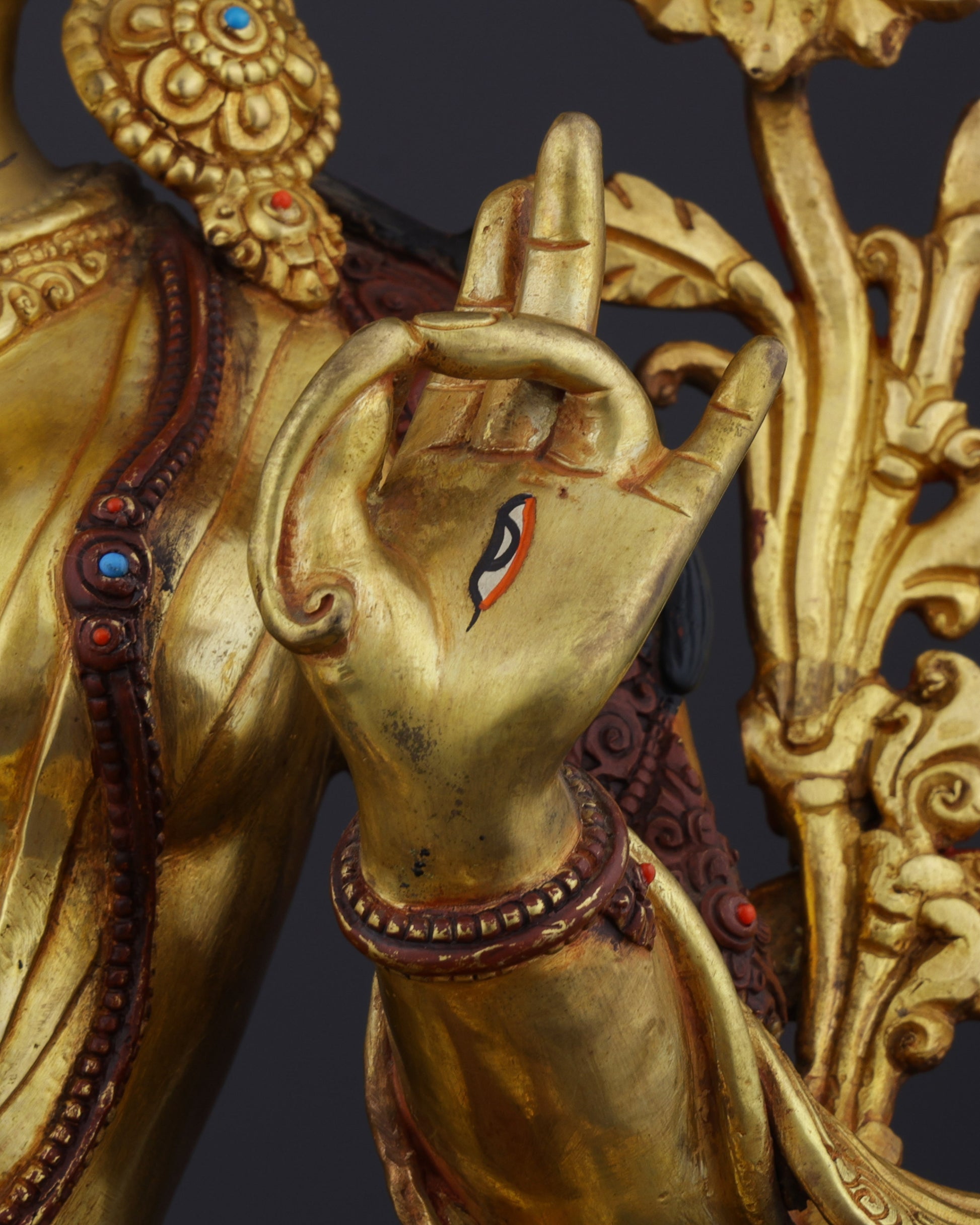 The Mother of Compassion | Majestic Nepalese White Tara Statue - Authentic Handcrafted Statue