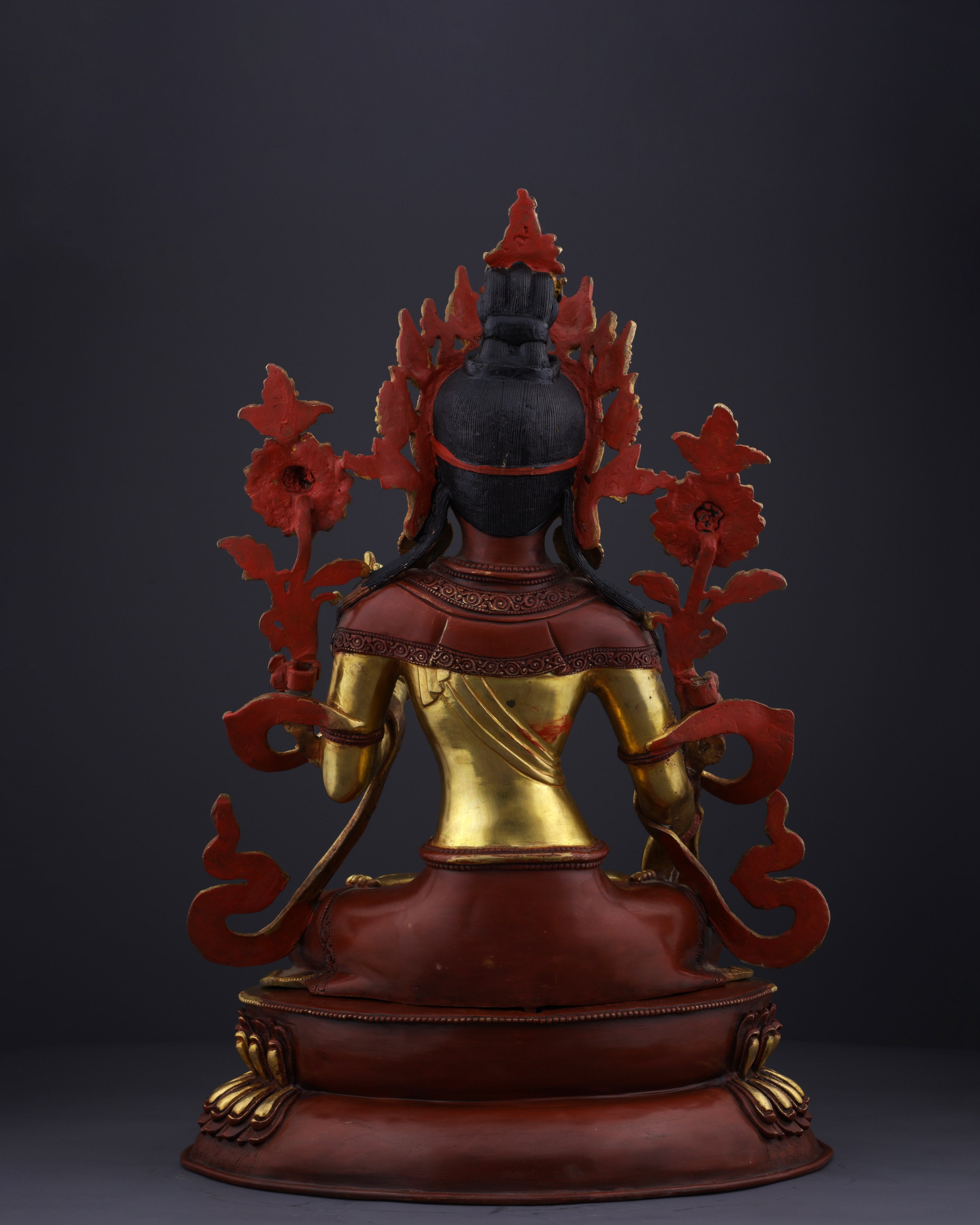 The Mother of Compassion | Majestic Nepalese White Tara Statue